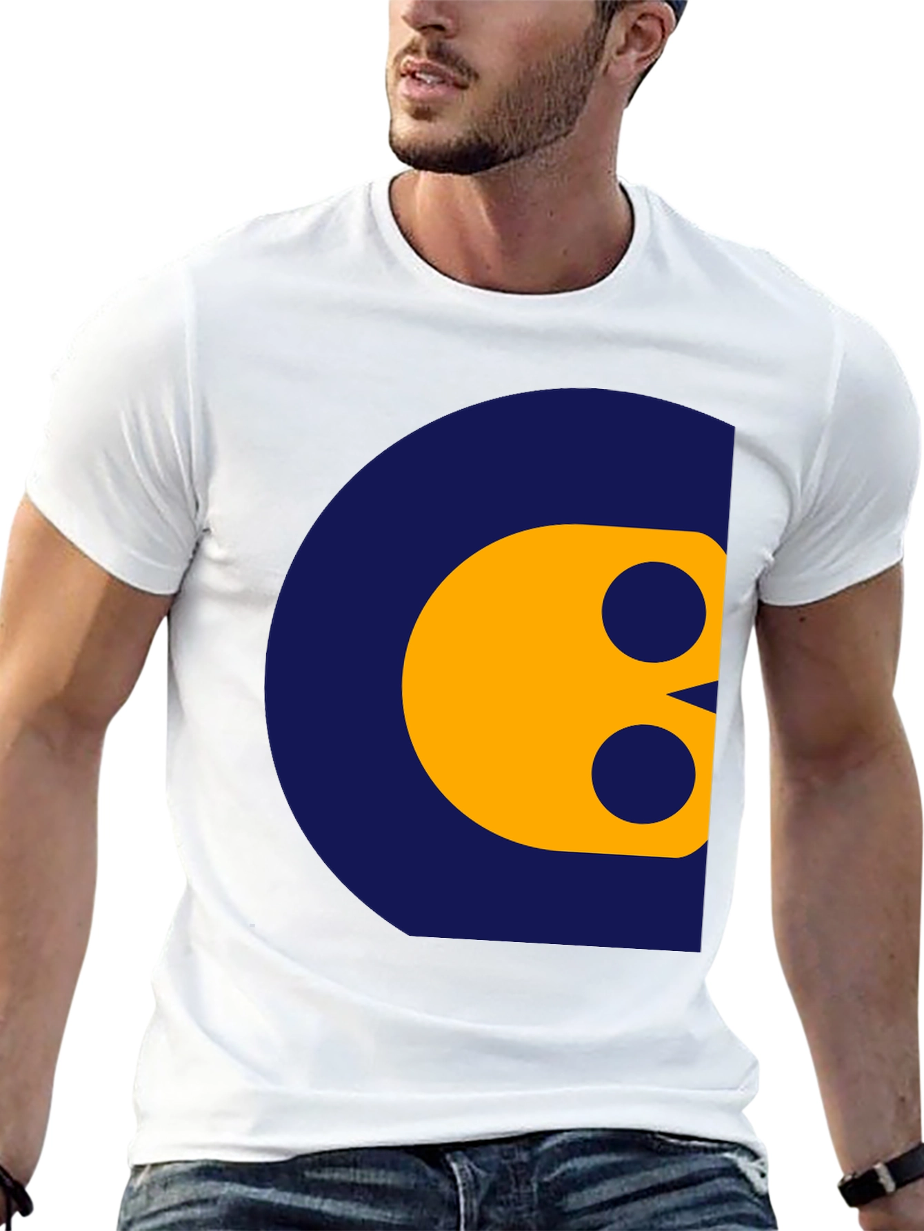 Abstract Graphic Print Crew Neck T-Shirt