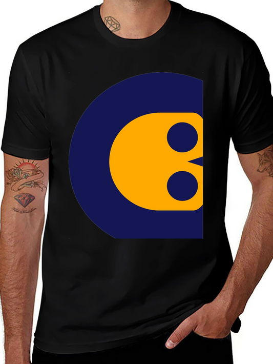 Abstract Graphic Print Crew Neck T-Shirt