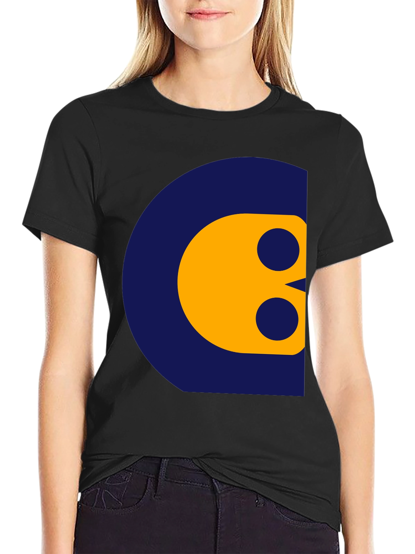 Abstract Graphic Print Crew Neck T-Shirt