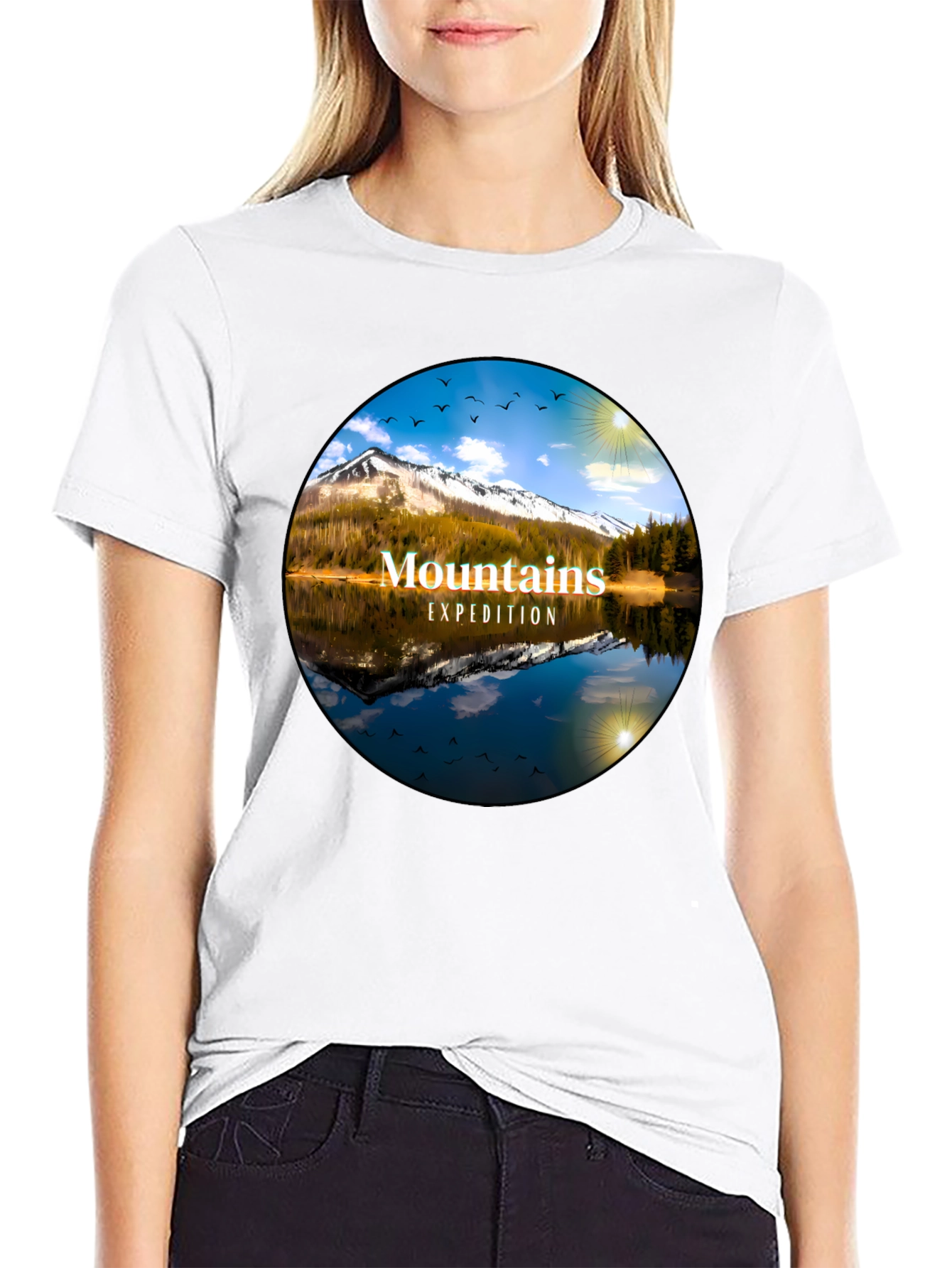 Mountains Expedition Black T-Shirt