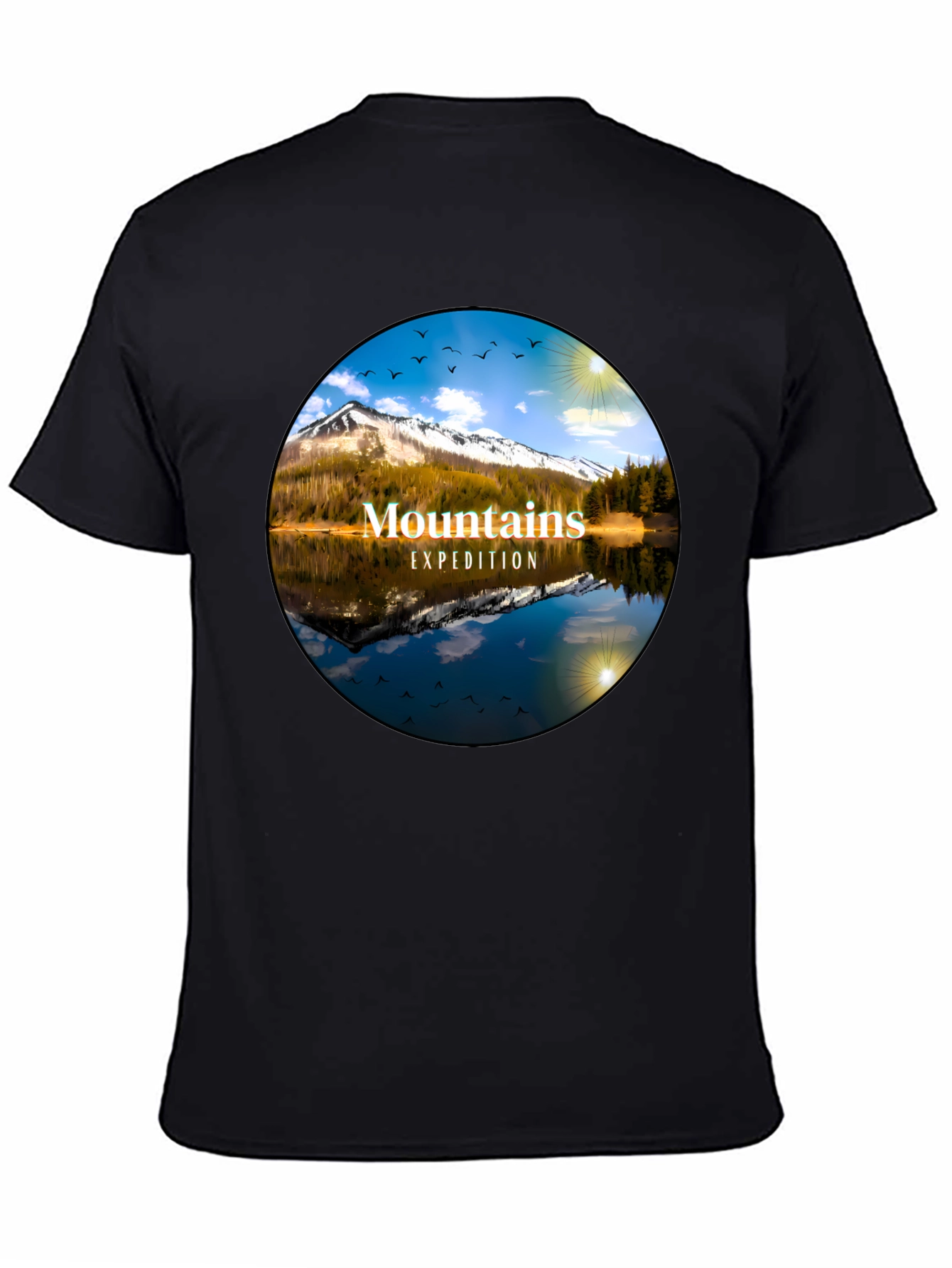 Mountains Expedition Black T-Shirt