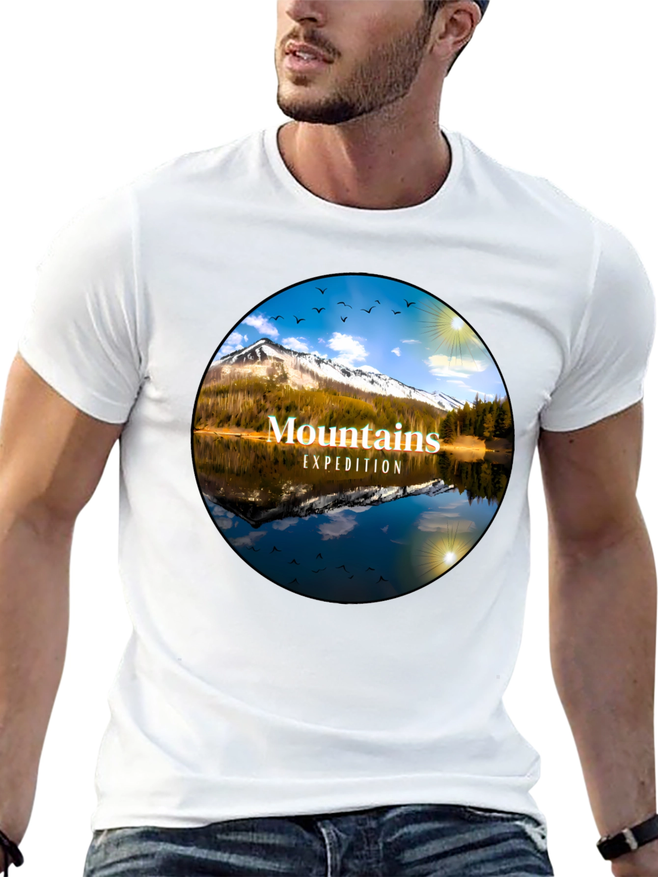 Mountains Expedition Black T-Shirt