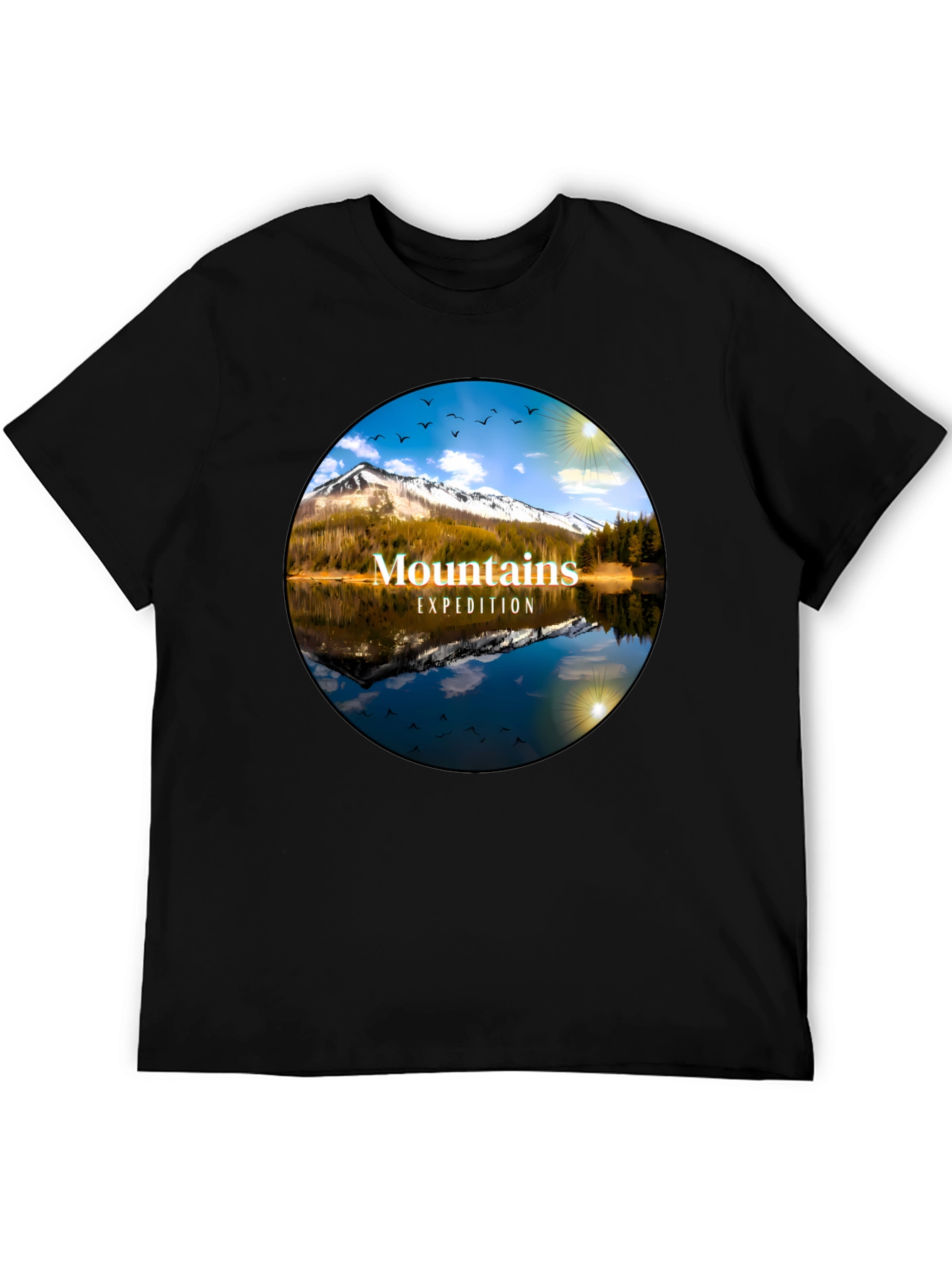 Mountains Expedition Black T-Shirt