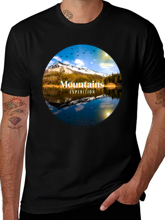 Mountains Expedition Black T-Shirt