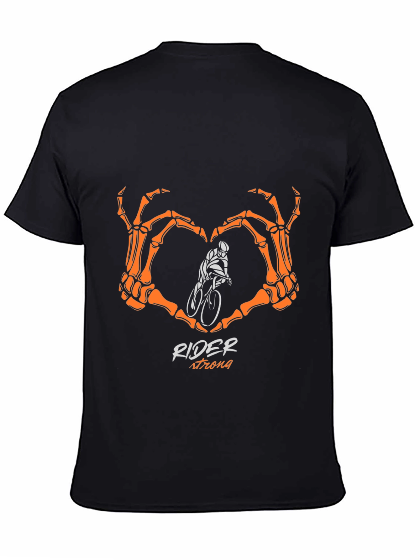 Rider Strong Skeleton Hands Heart T-Shirt