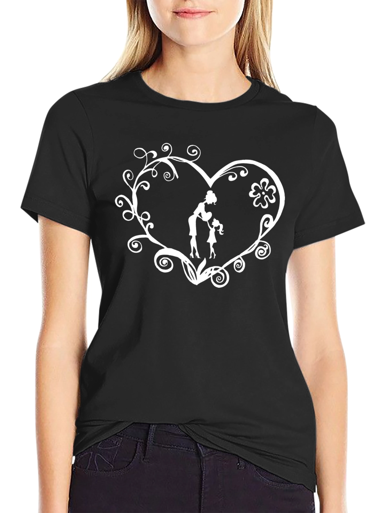 Mother & Daughter Heart T-Shirt
