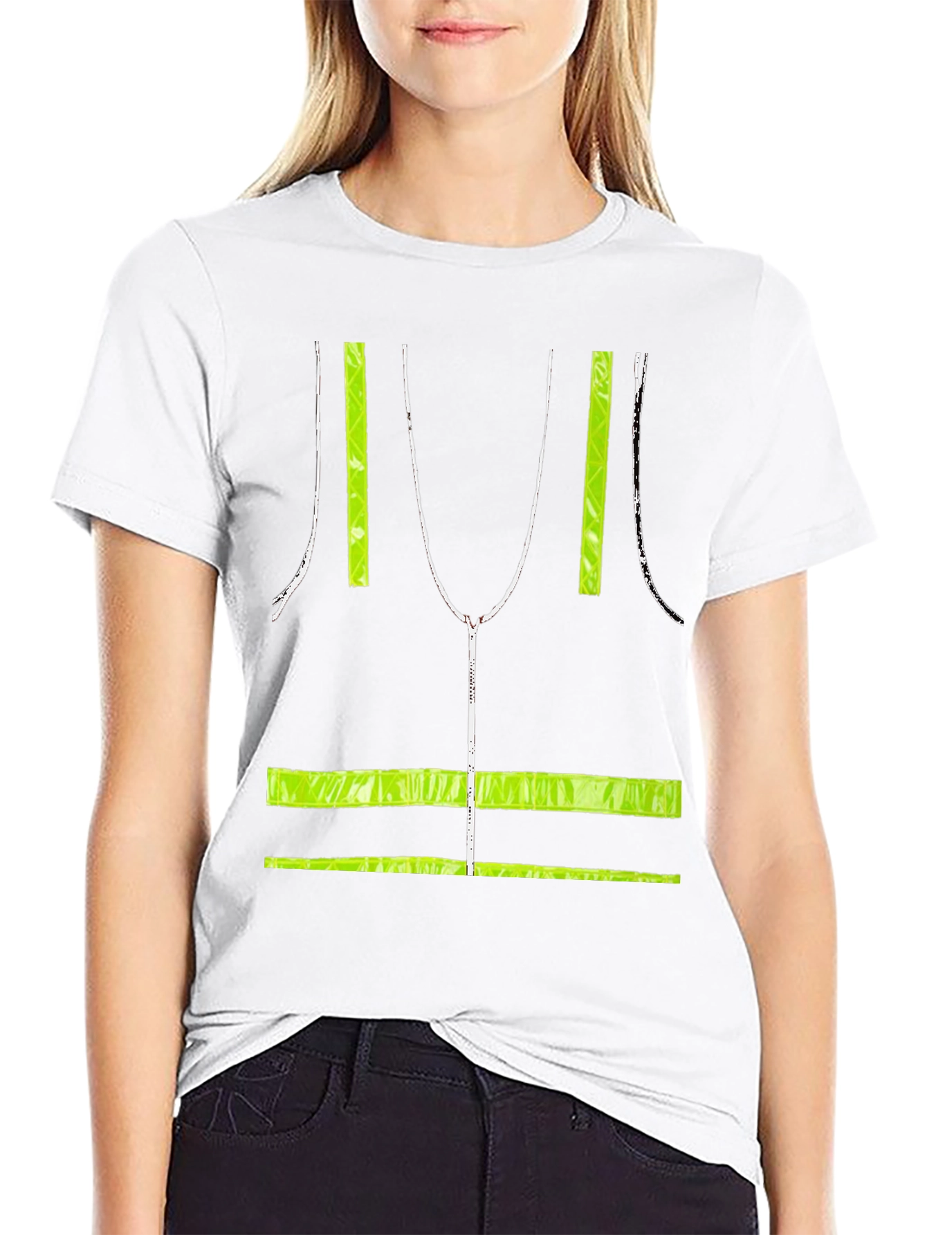 Hi-Vis Safety Vest Illusion Graphic Tee
