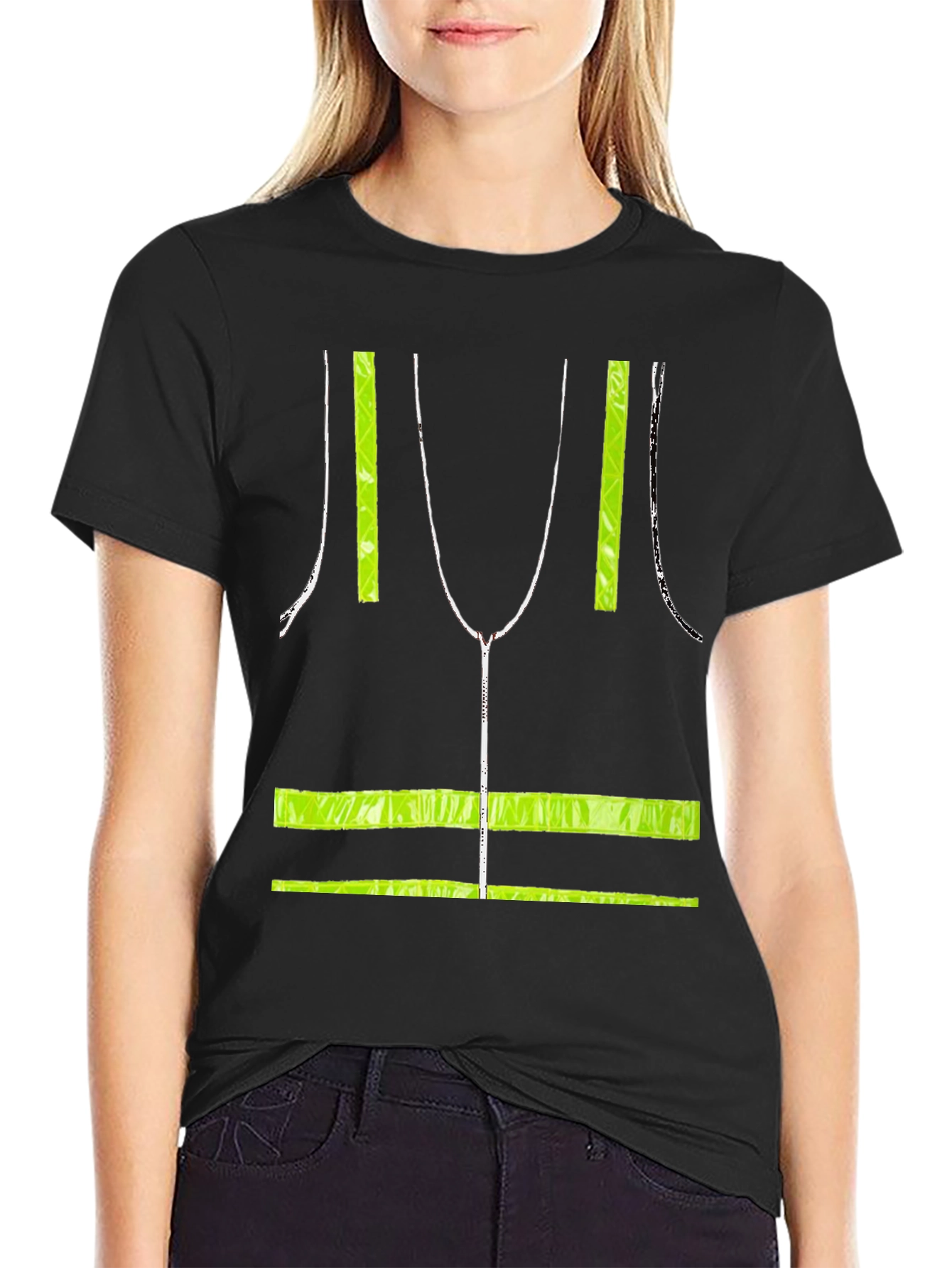 Hi-Vis Safety Vest Illusion Graphic Tee