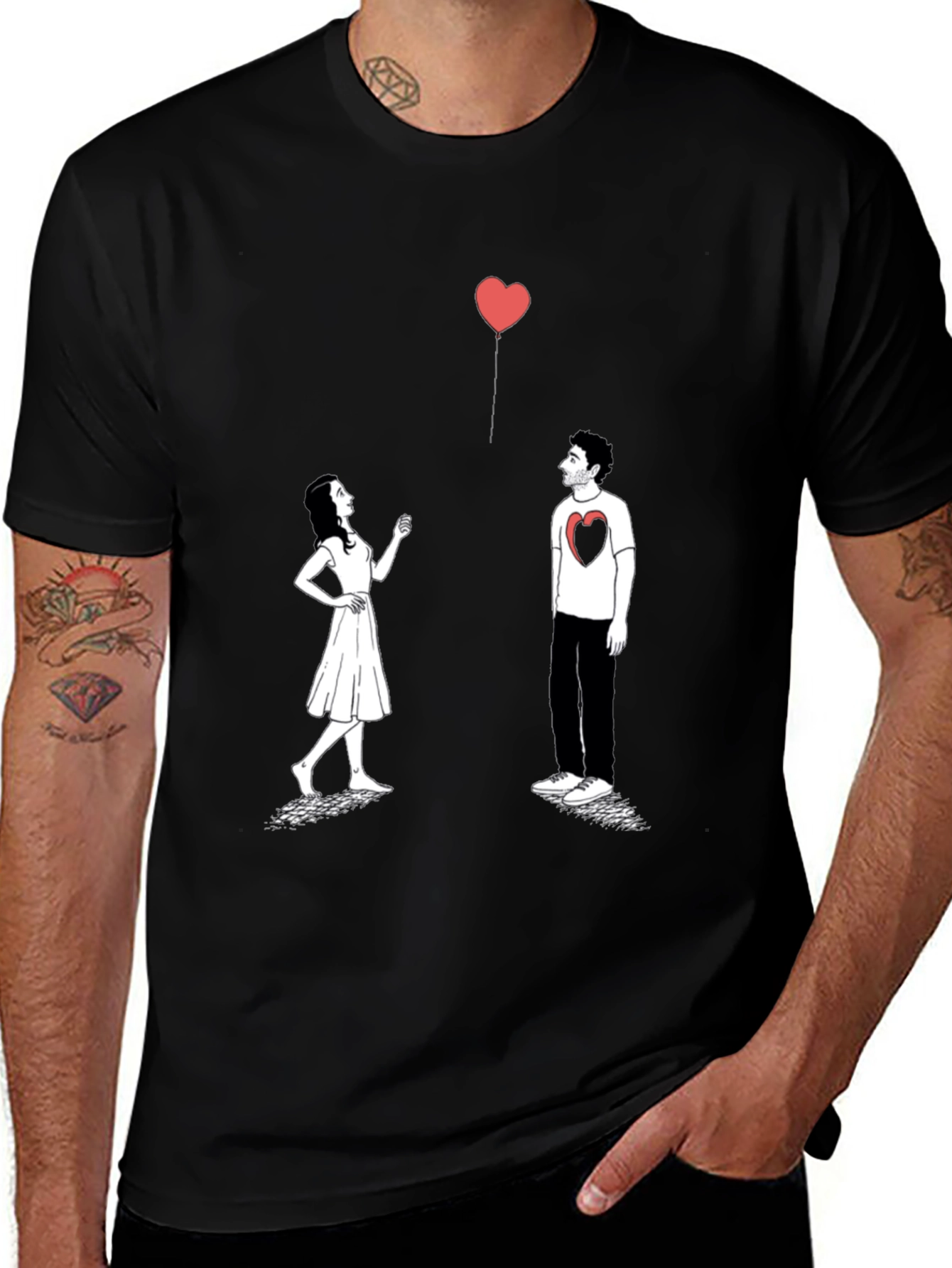Heart Balloon Graphic Tee - Love Connection
