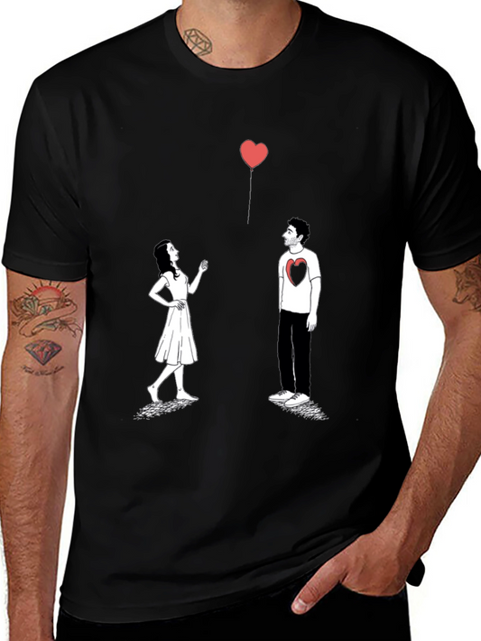 Heart Balloon Graphic Tee - Love Connection
