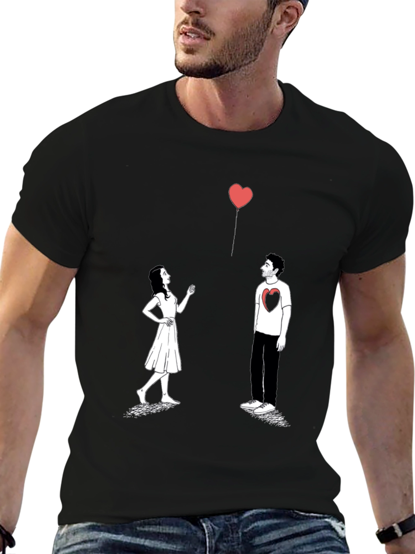 Heart Balloon Graphic Tee - Love Connection