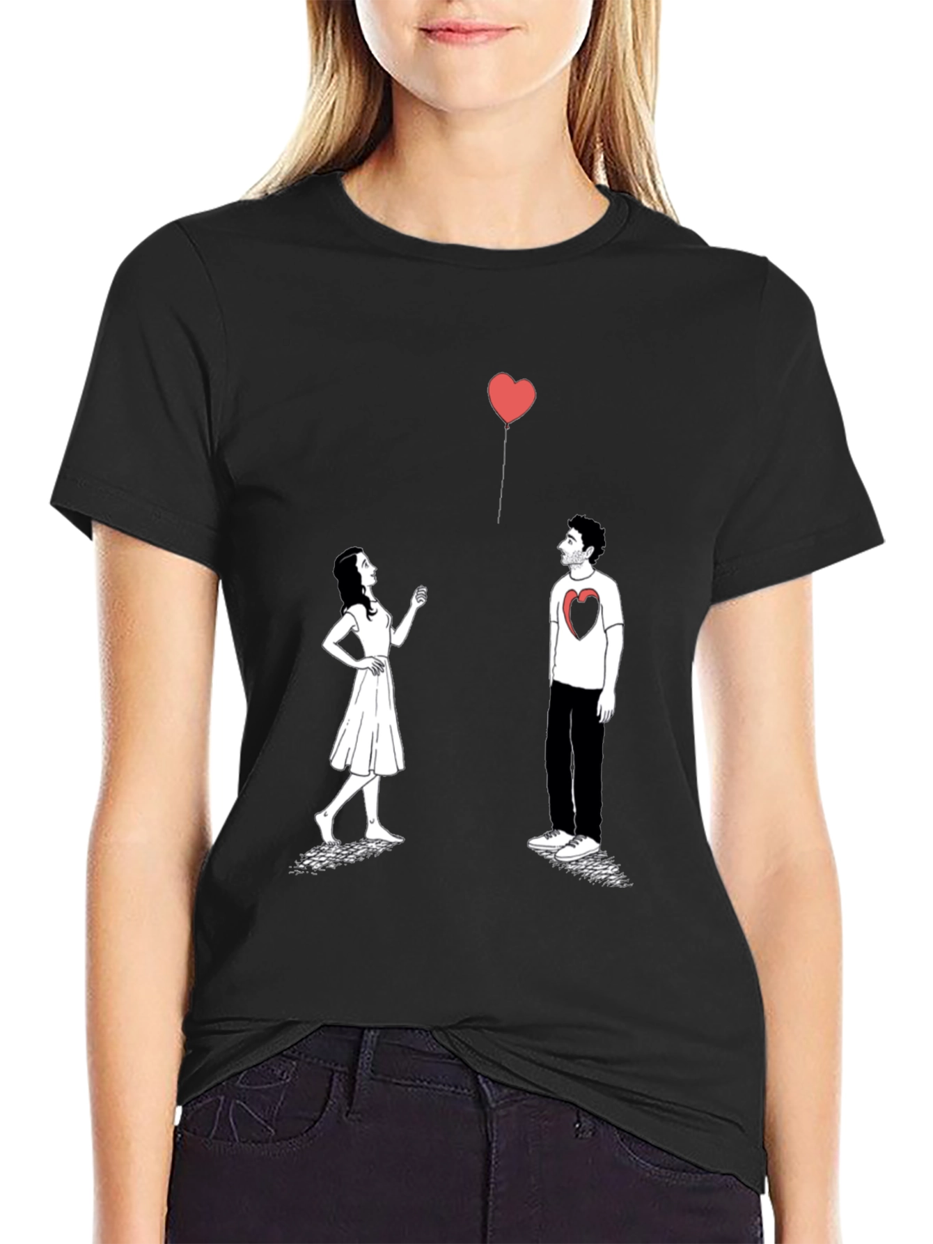 Heart Balloon Graphic Tee - Love Connection
