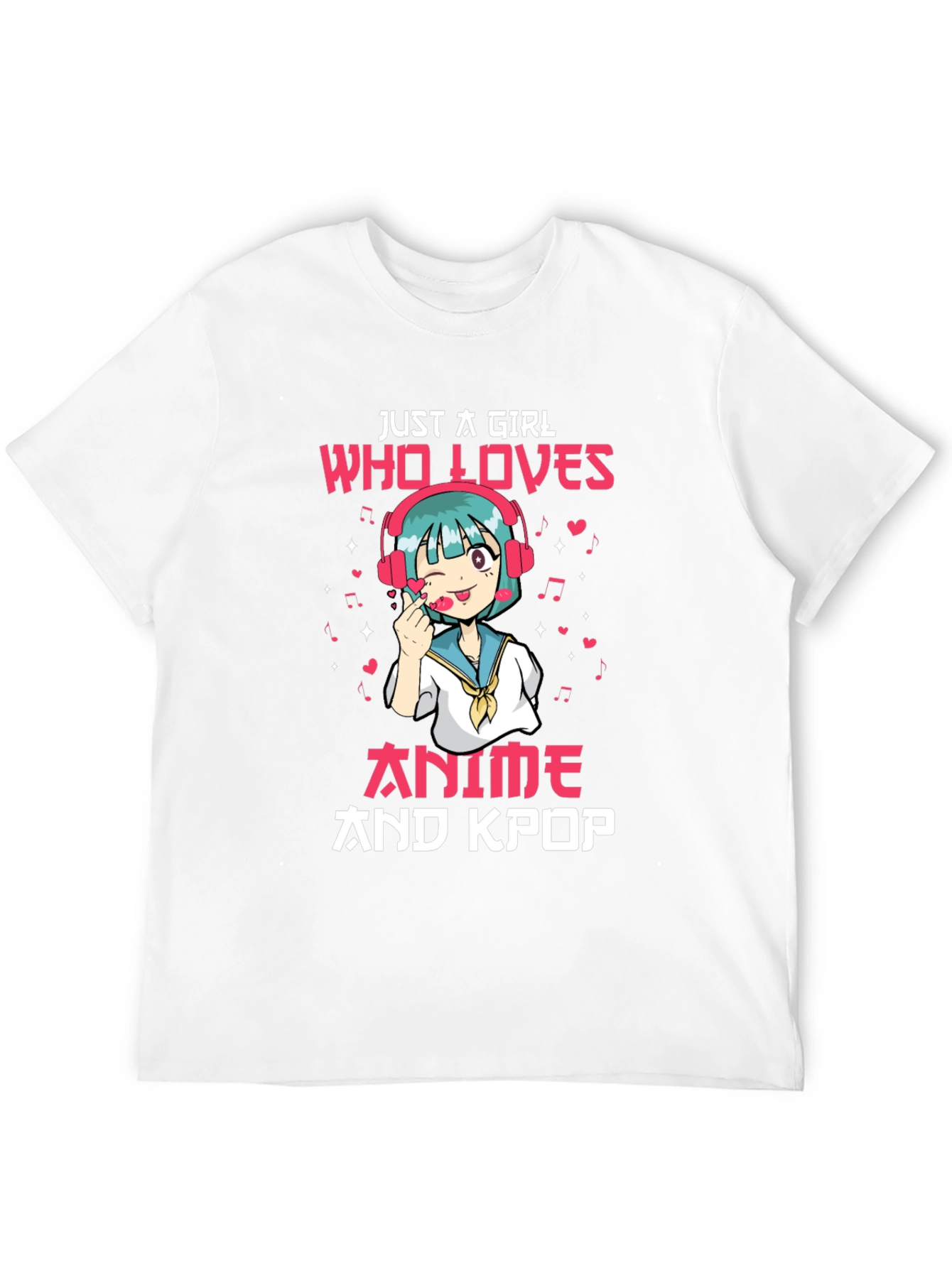 Anime and Kpop Girl Graphic Tee
