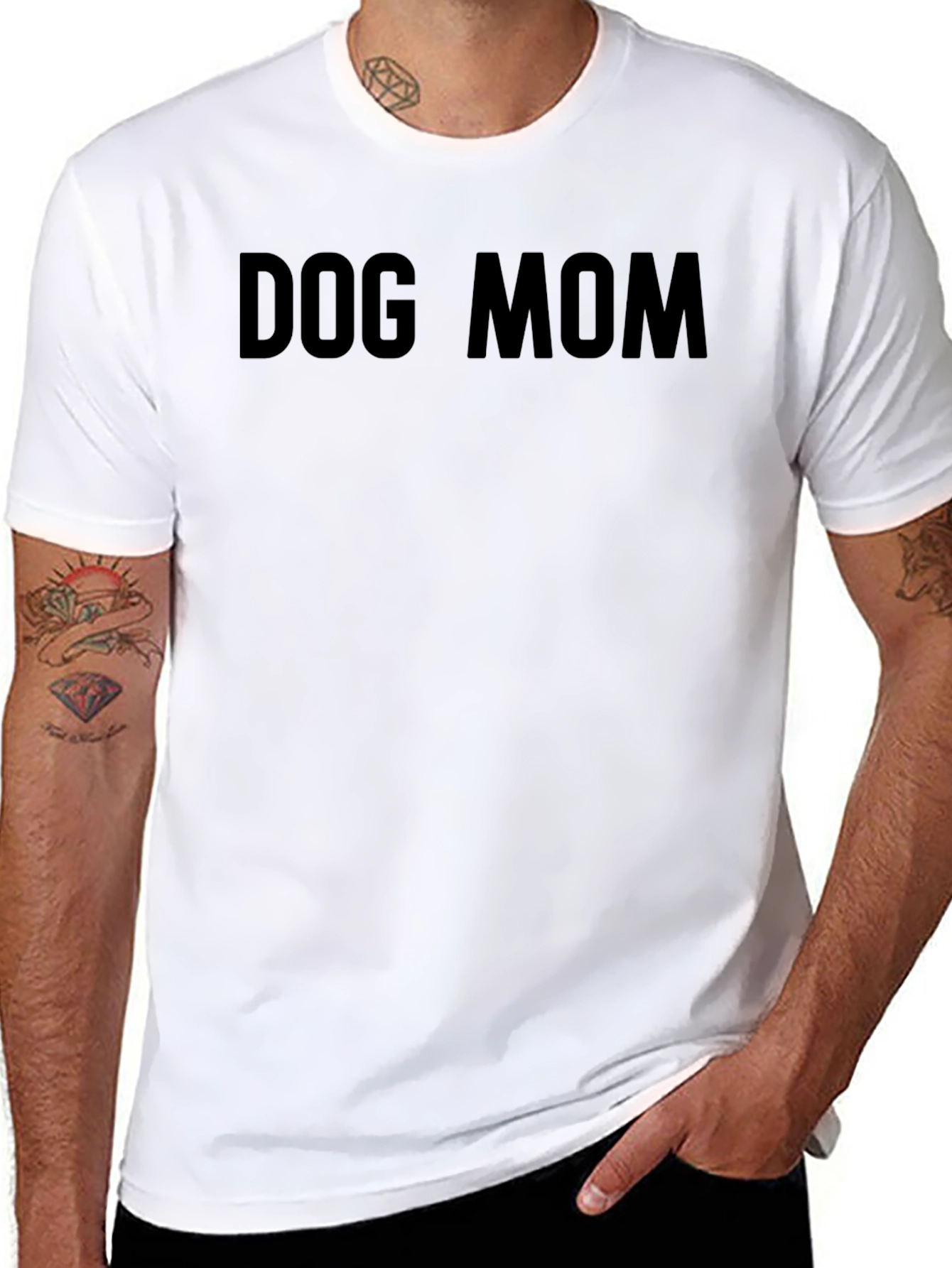 Dog Mom Black T-Shirt