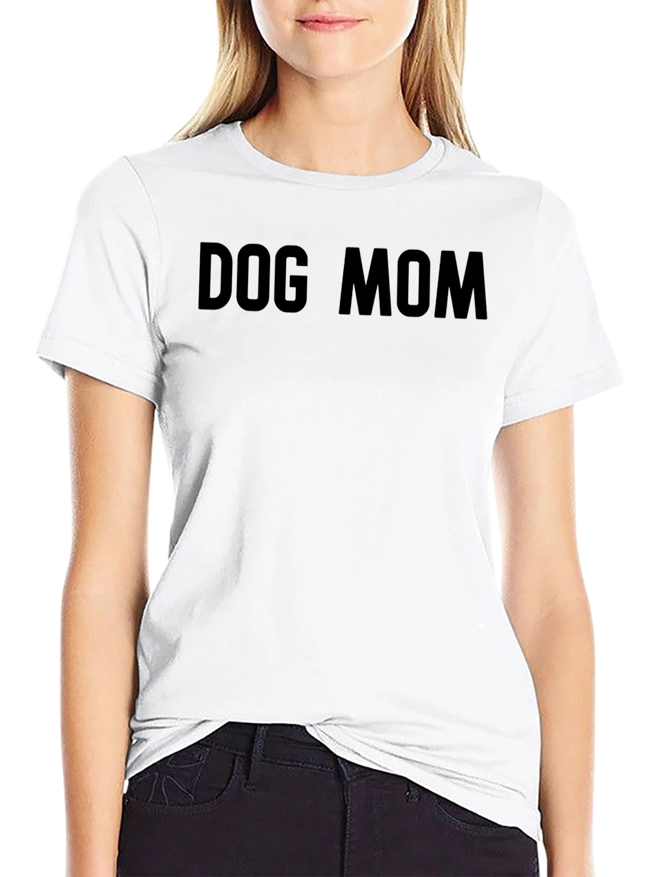 Dog Mom Black T-Shirt