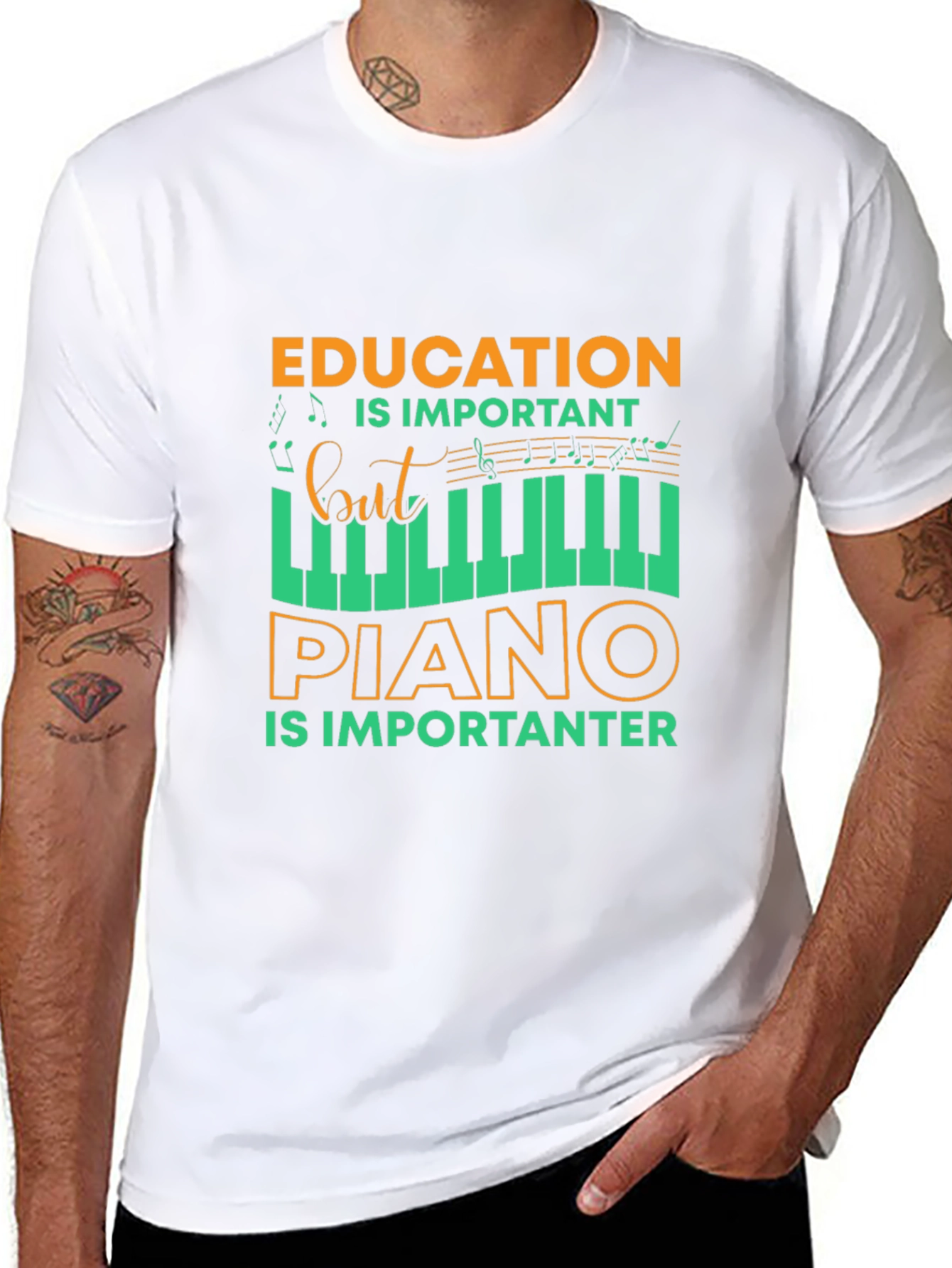 Funny Piano Education Tee