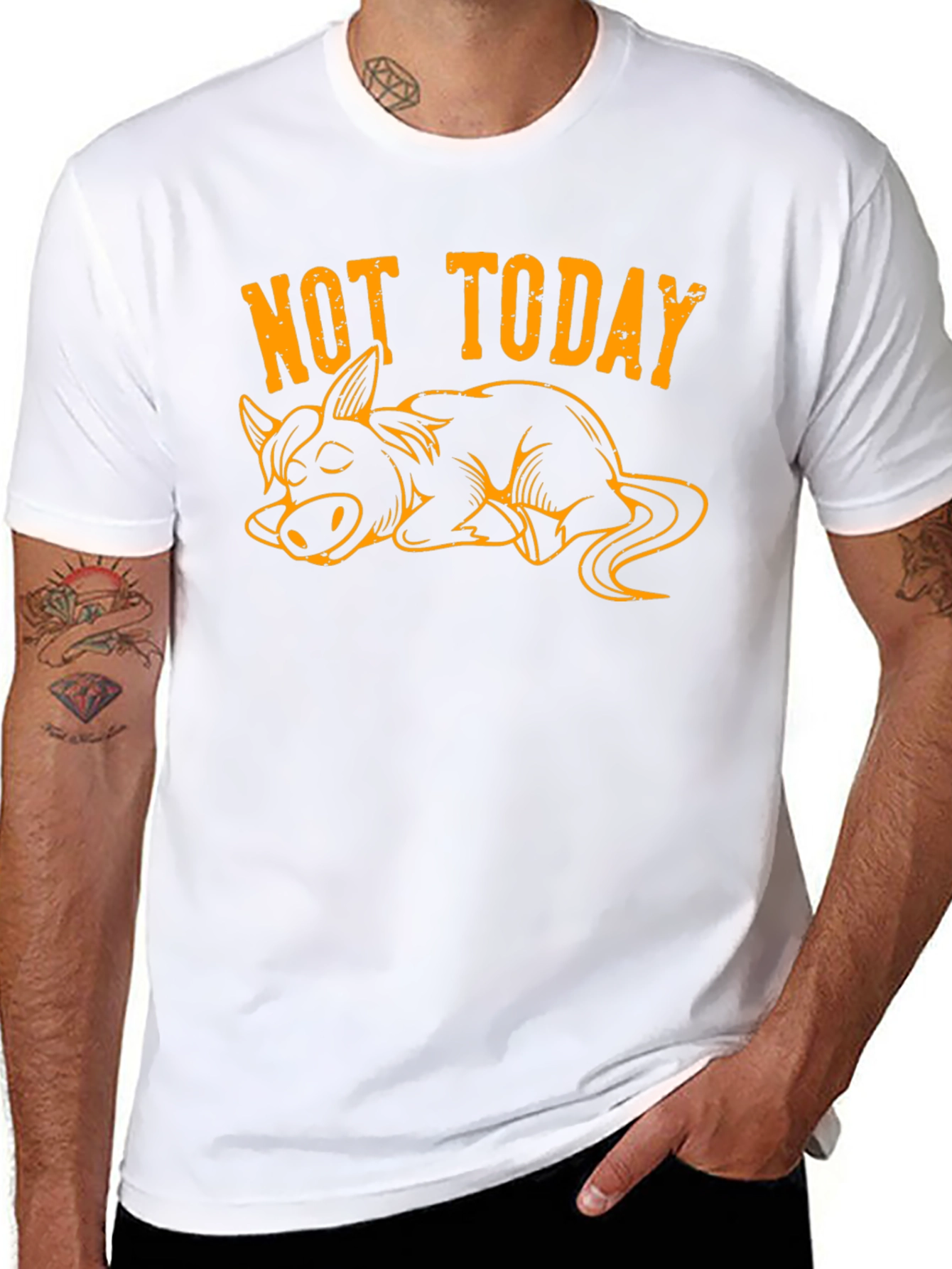 Not Today Lazy Donkey Graphic Tee
