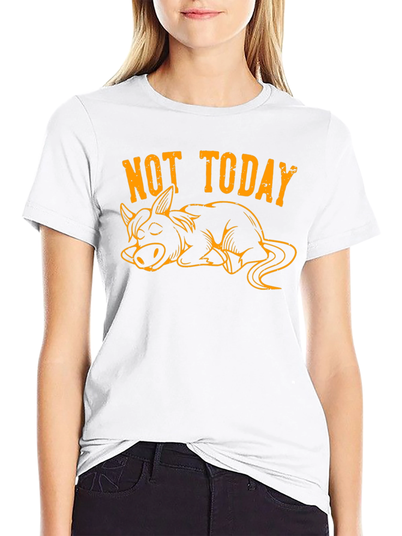 Not Today Lazy Donkey Graphic Tee