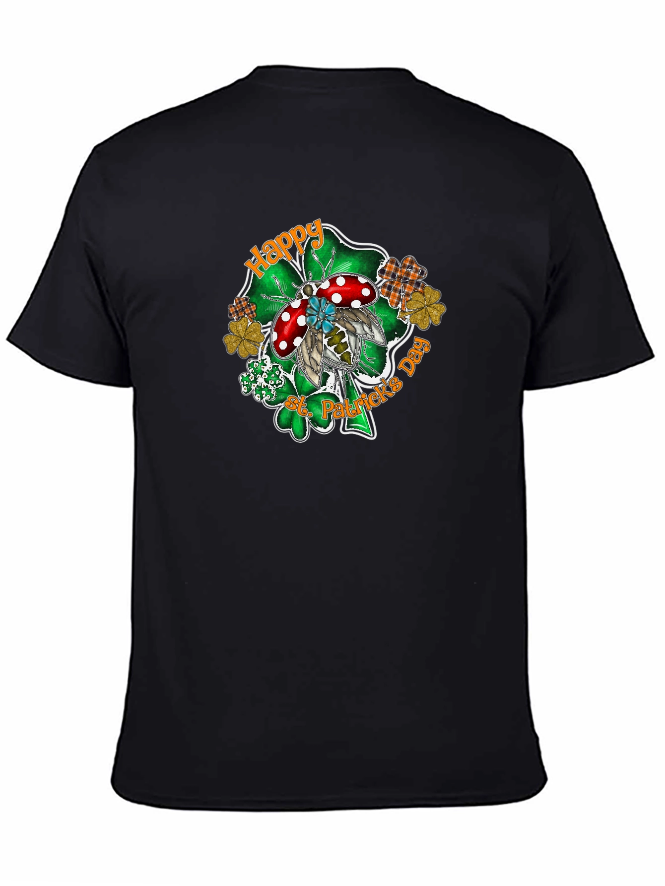 St. Patricks Day Ladybug Shamrock T-Shirt
