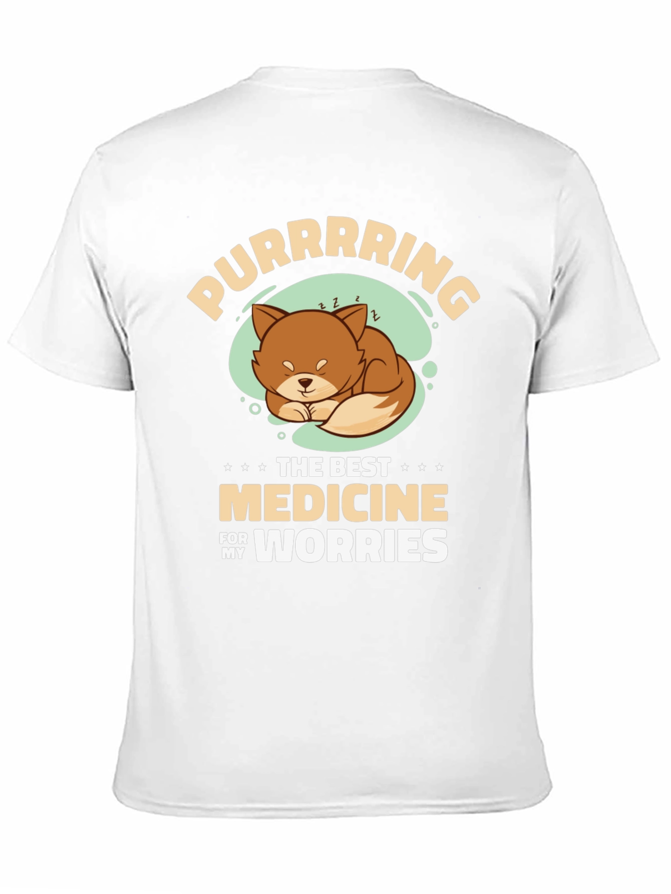 Purrrrring Cat Medicine Black T-Shirt