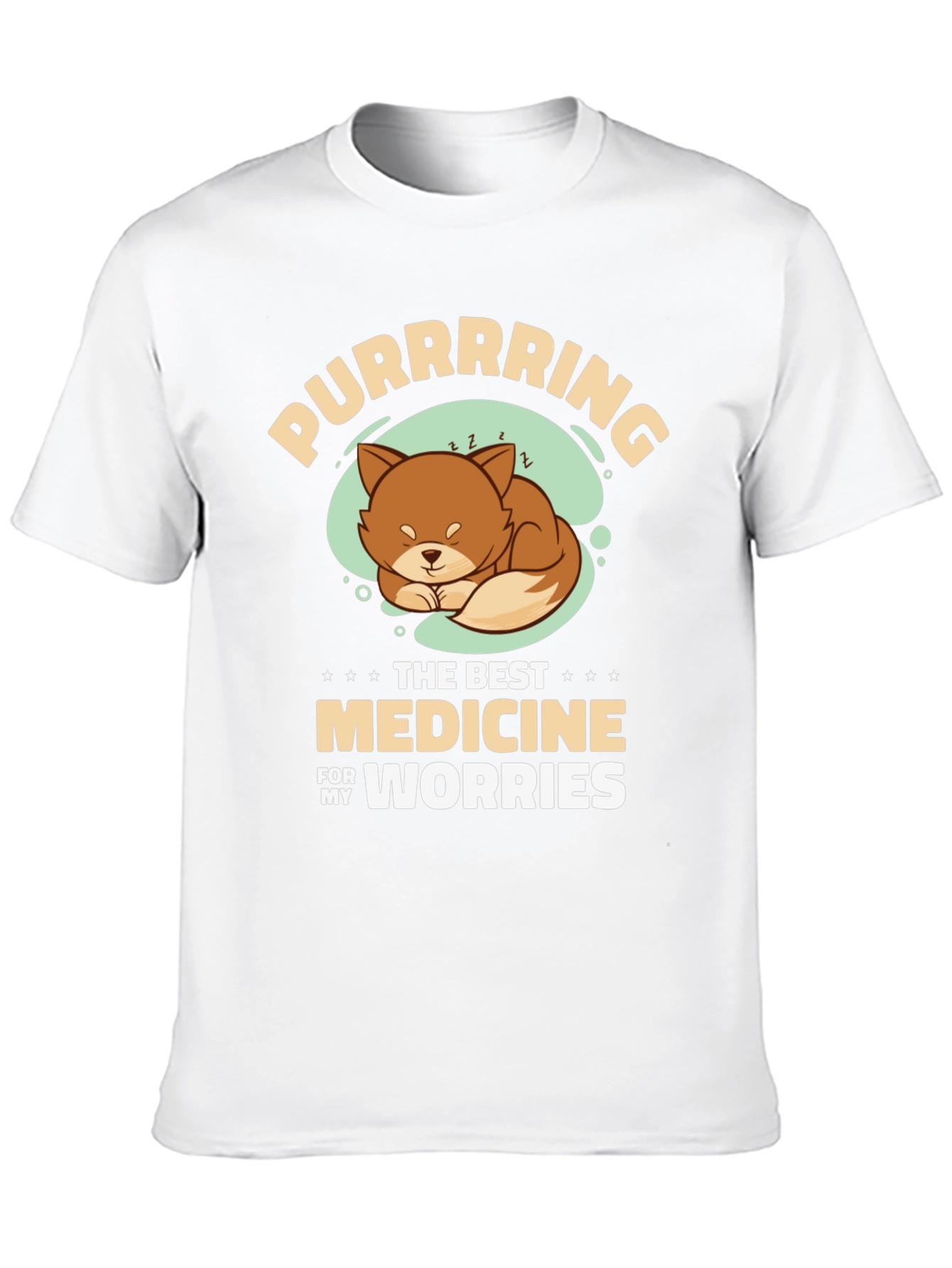Purrrrring Cat Medicine Black T-Shirt
