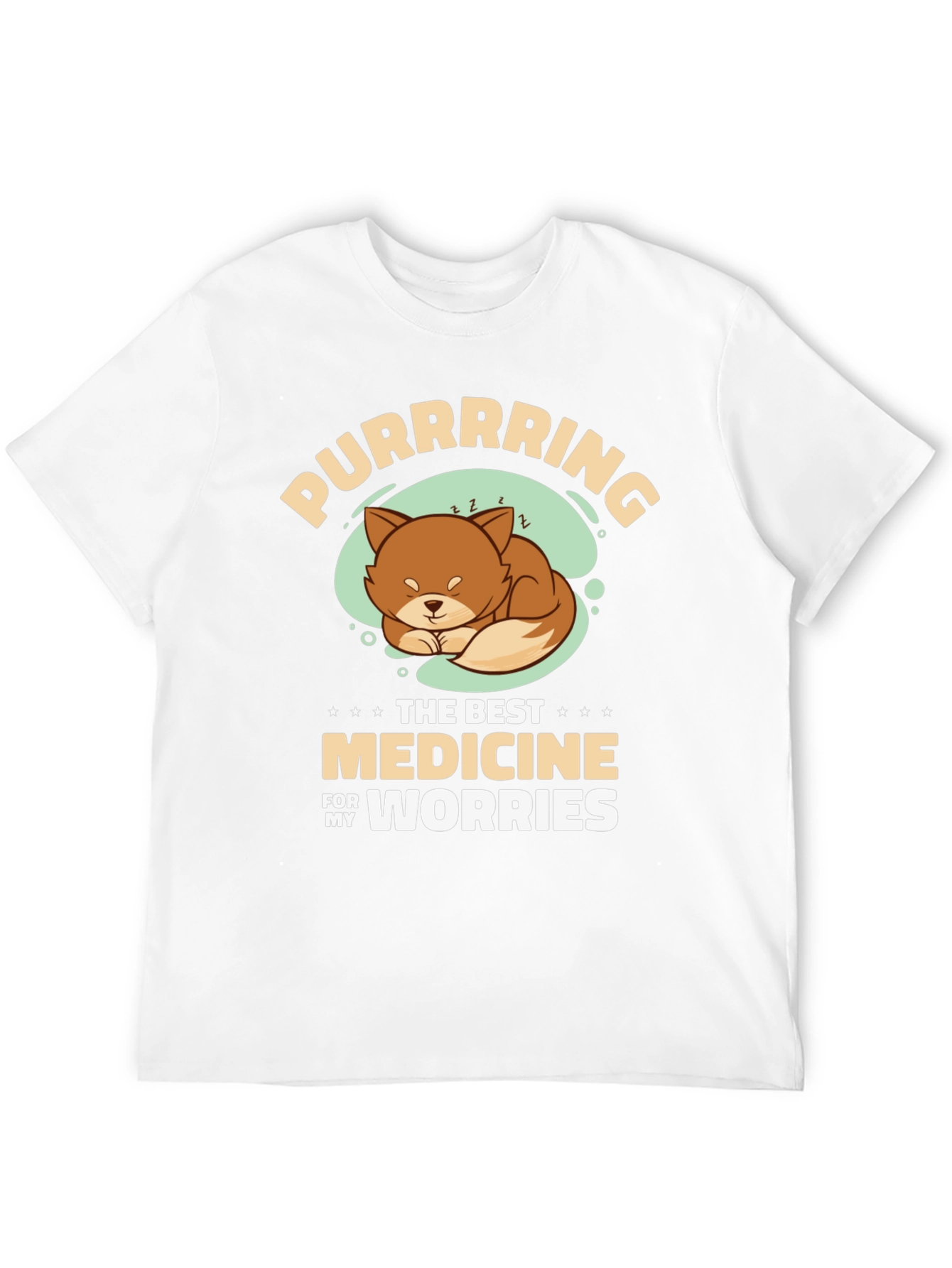 Purrrrring Cat Medicine Black T-Shirt