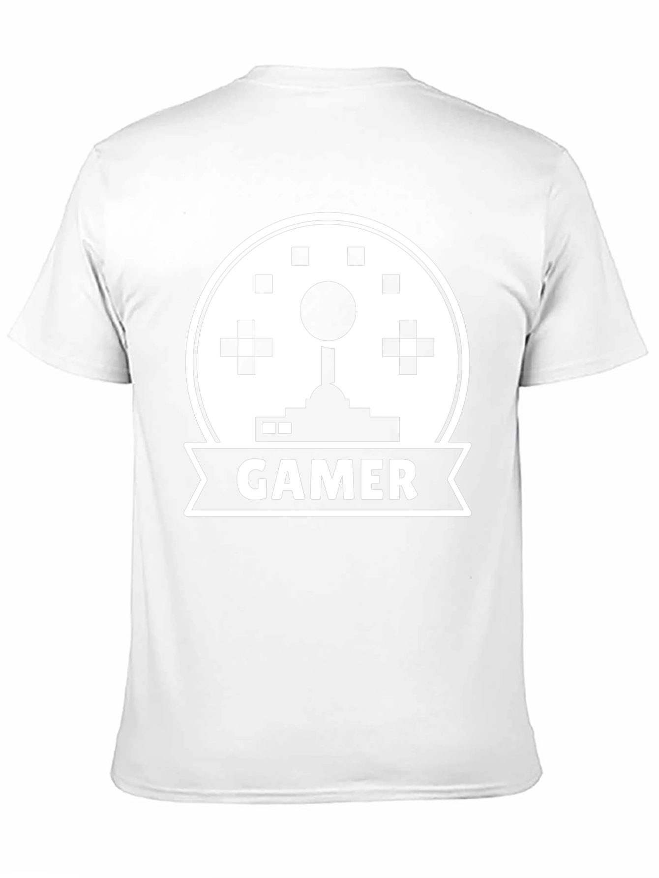 Gamer Joystick Graphic Tee - Black Cotton T-Shirt