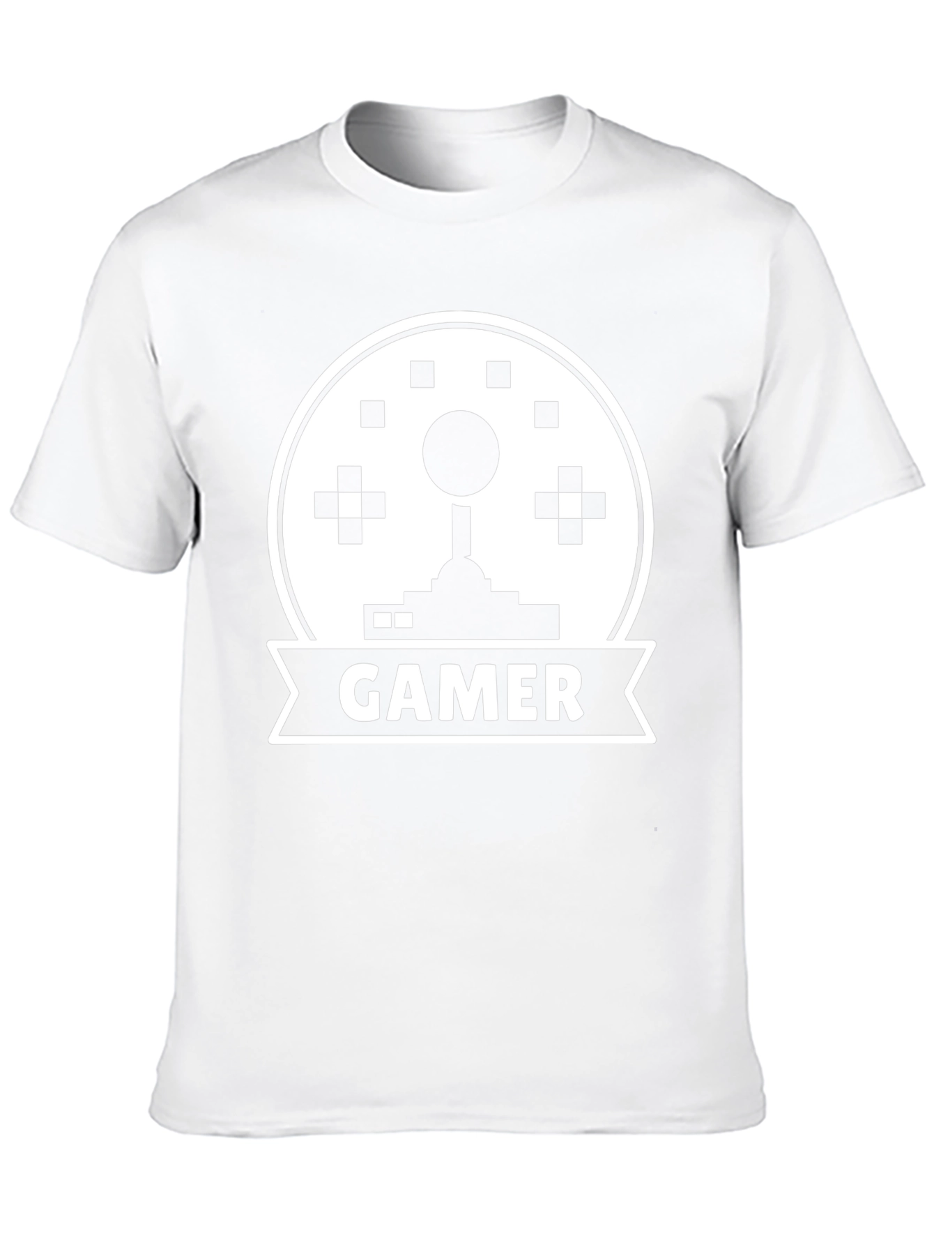 Gamer Joystick Graphic Tee - Black Cotton T-Shirt