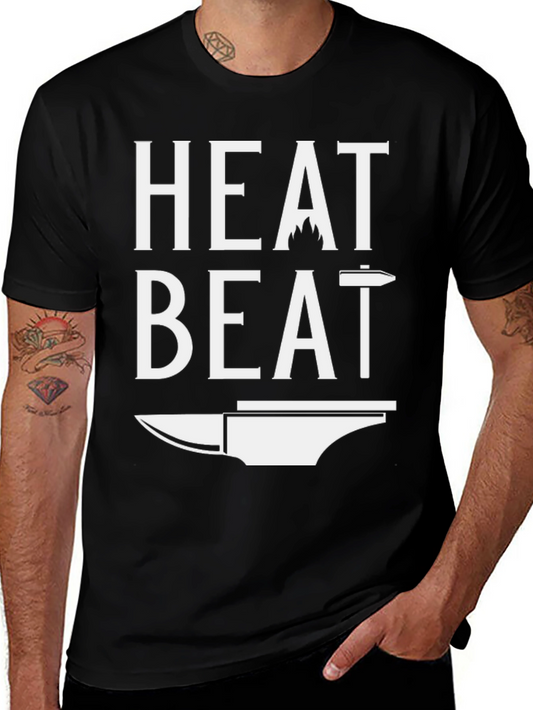 Heat Beat Blacksmith T-Shirt - Gift for Metal Workers
