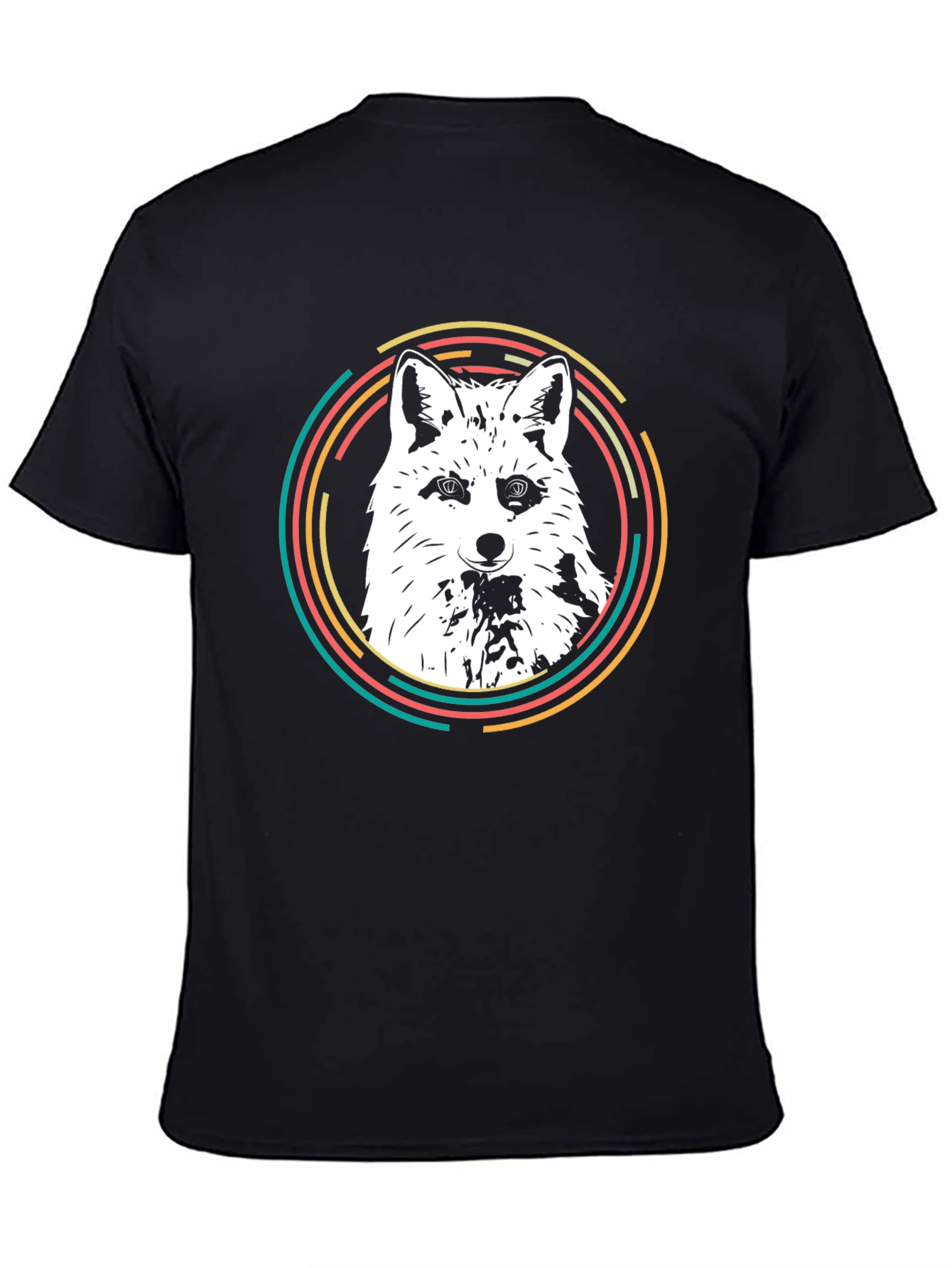 Fox Graphic Tee - Stylish Mens Black T-Shirt