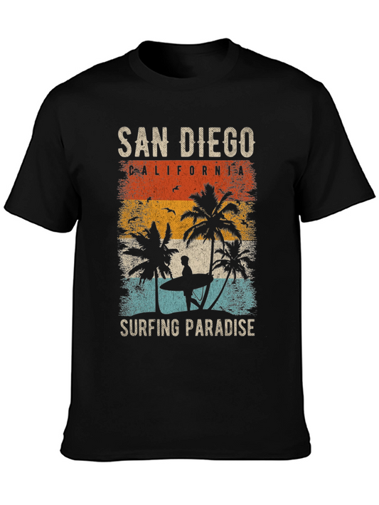 San Diego Surfing Paradise Graphic Tee