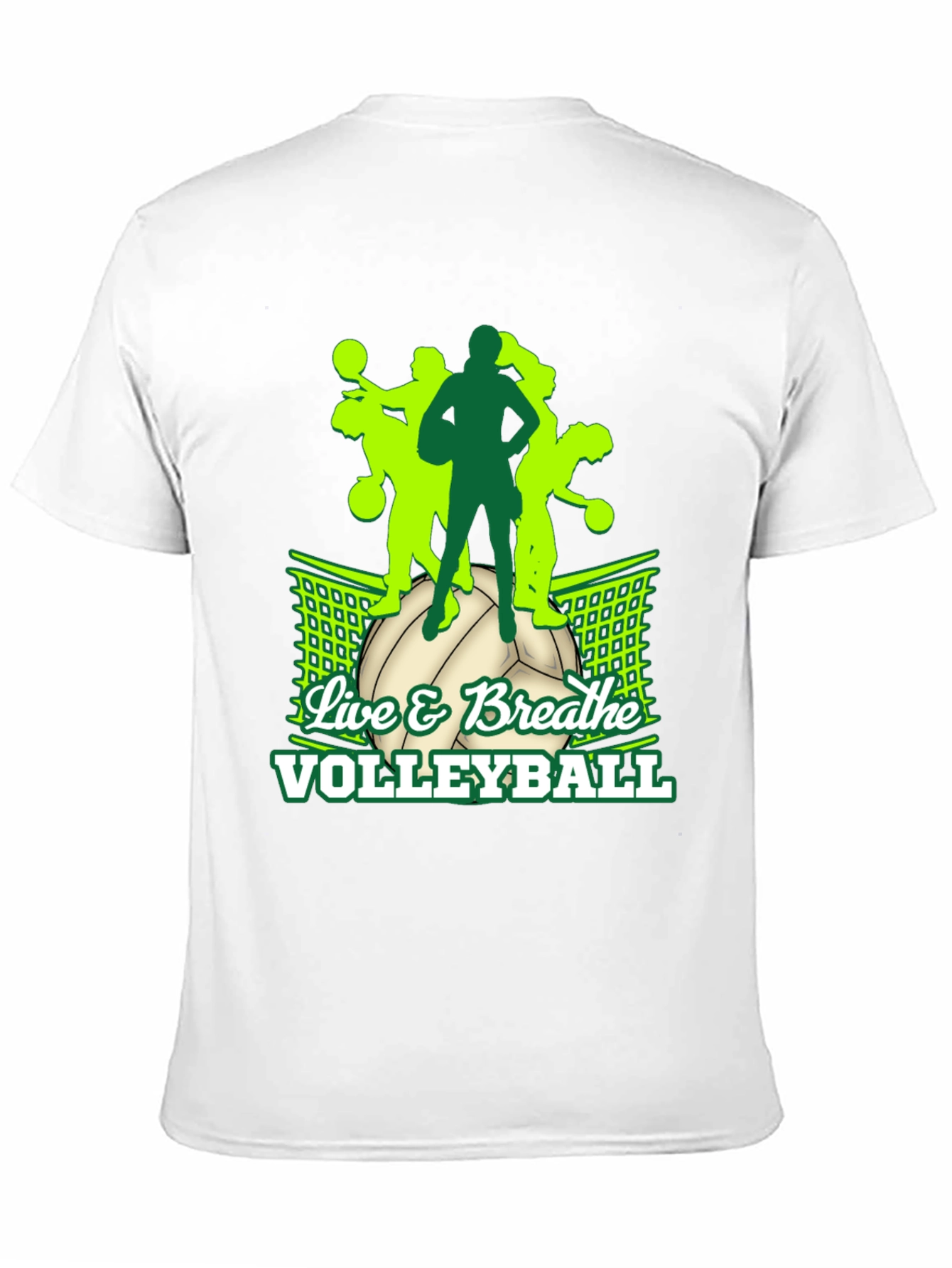Volleyball Graphic Tee - Live & Breathe Volleyball