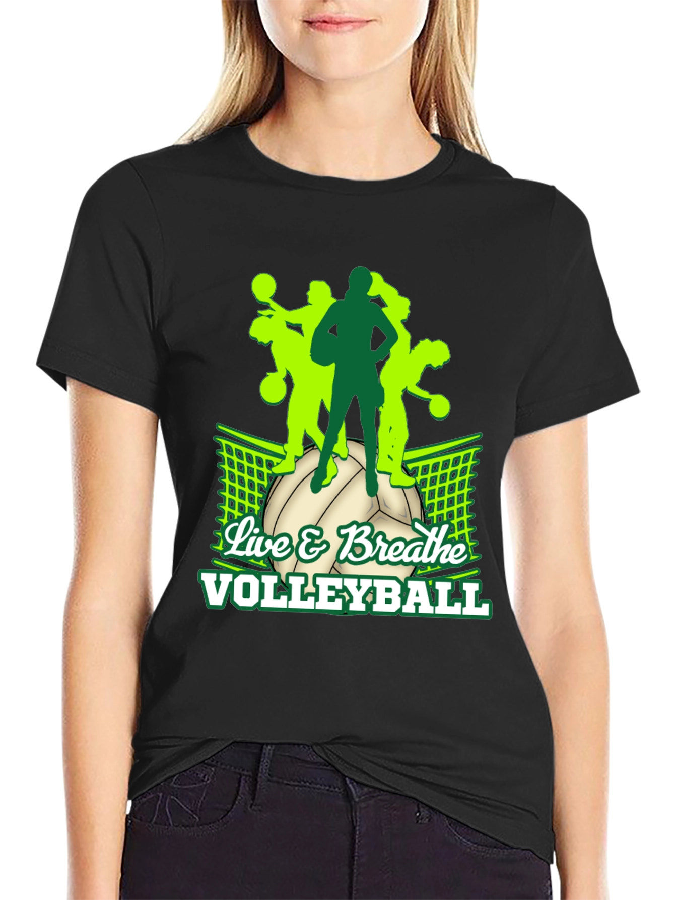 Volleyball Graphic Tee - Live & Breathe Volleyball