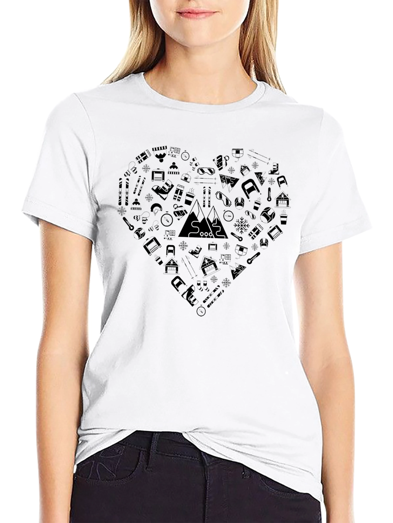 Heart of the Mountains Graphic Tee - Black