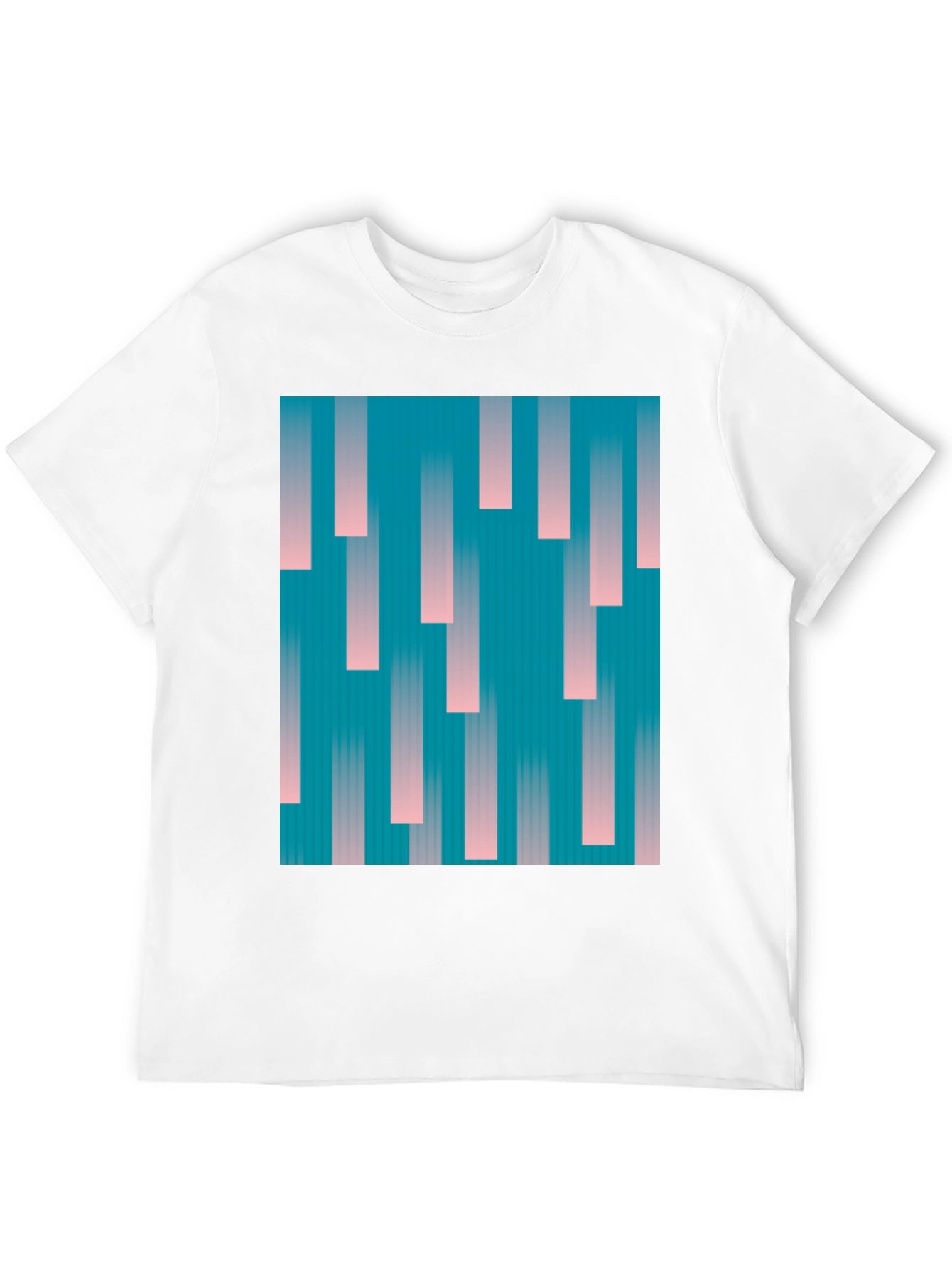 Retro Vertical Stripe Graphic Tee