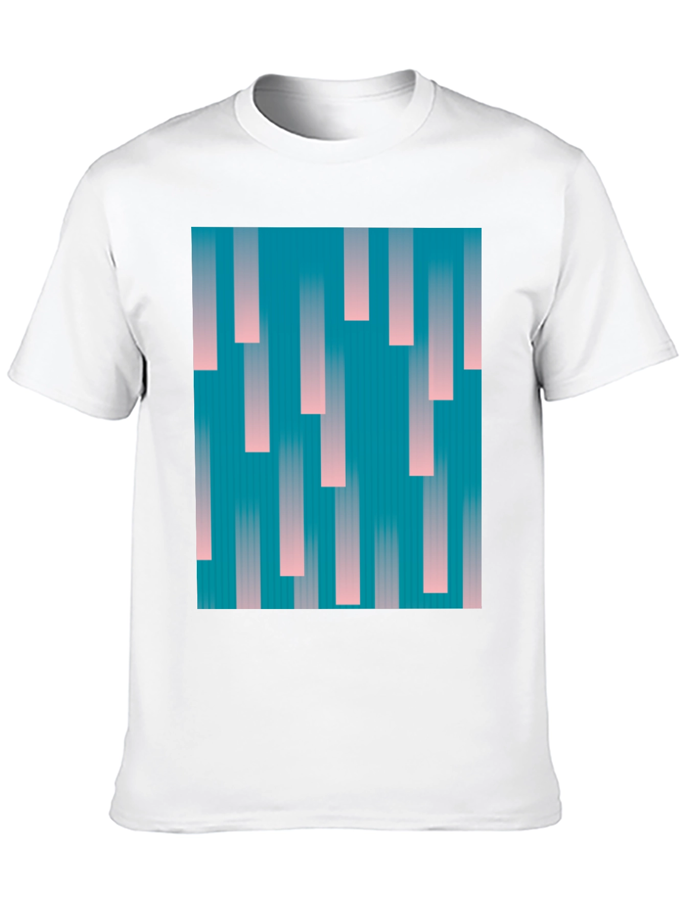 Retro Vertical Stripe Graphic Tee