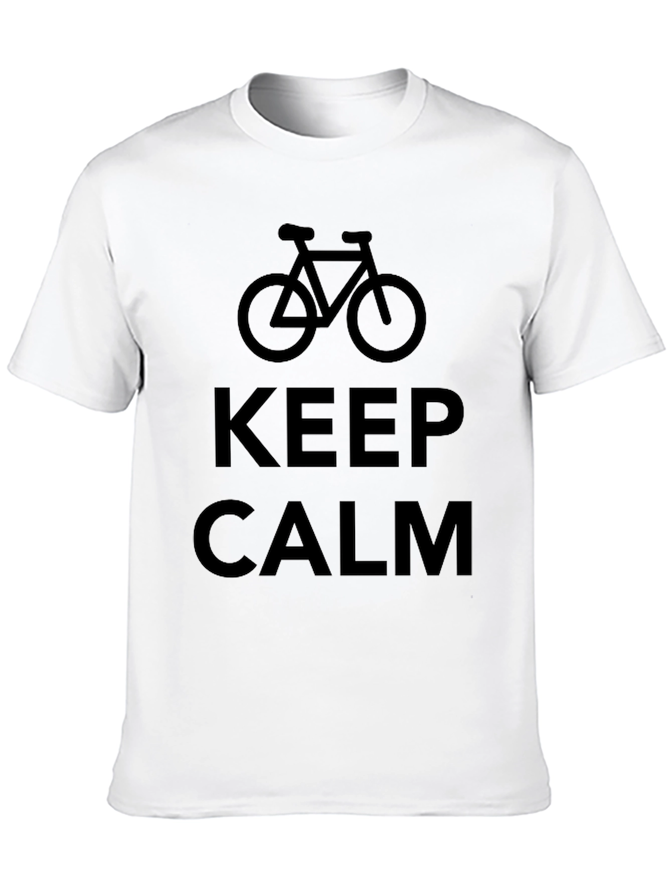 Keep Calm Bike Black Graphic Tee
