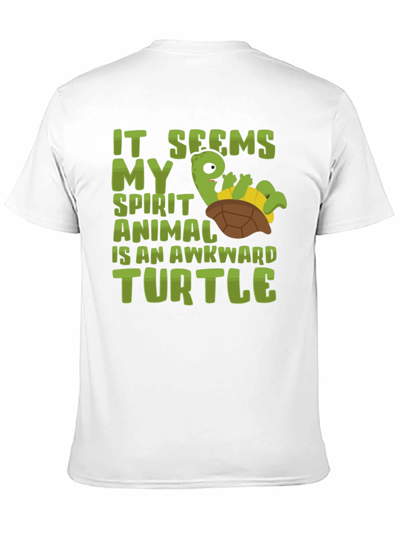 Awkward Turtle Spirit Animal Graphic T-Shirt