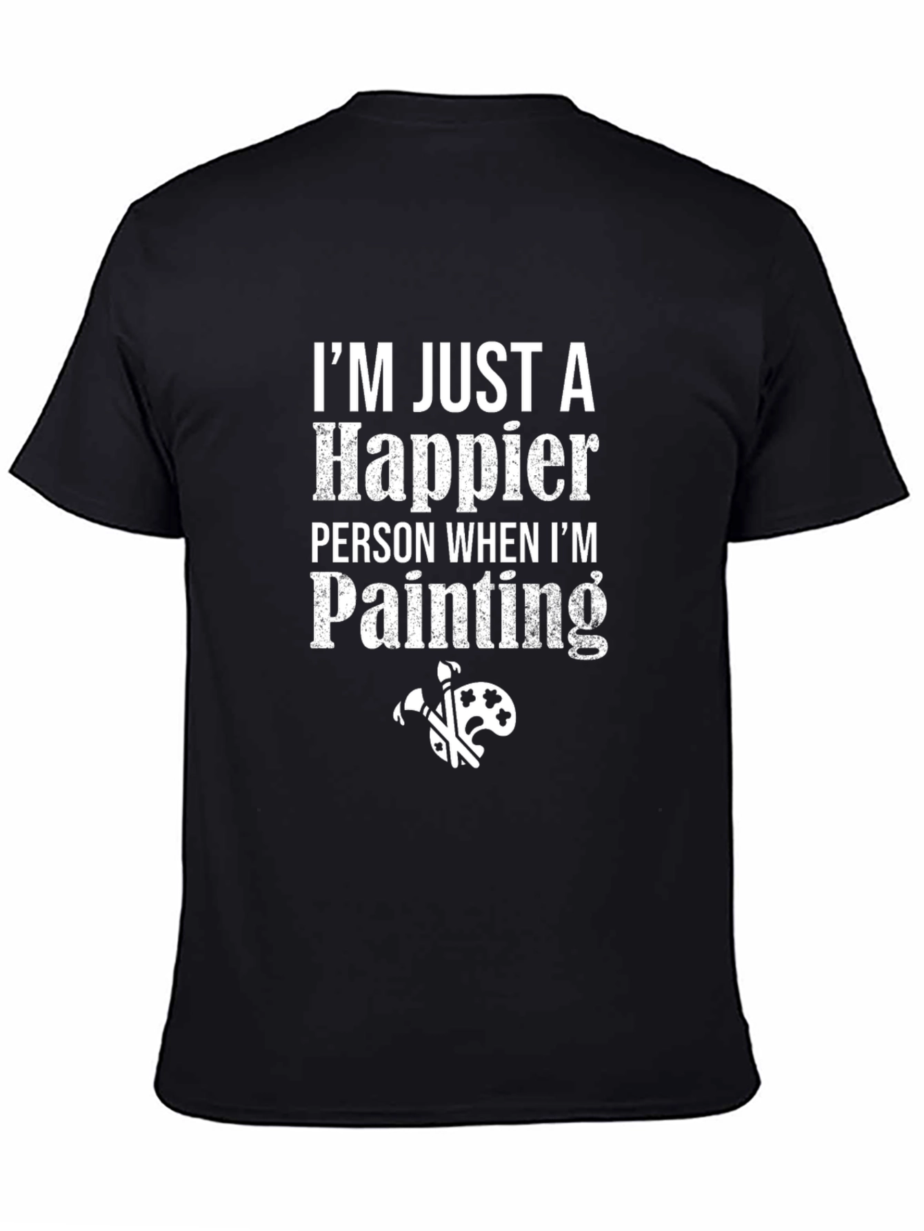 Happier Painting T-Shirt Artistic Tee
