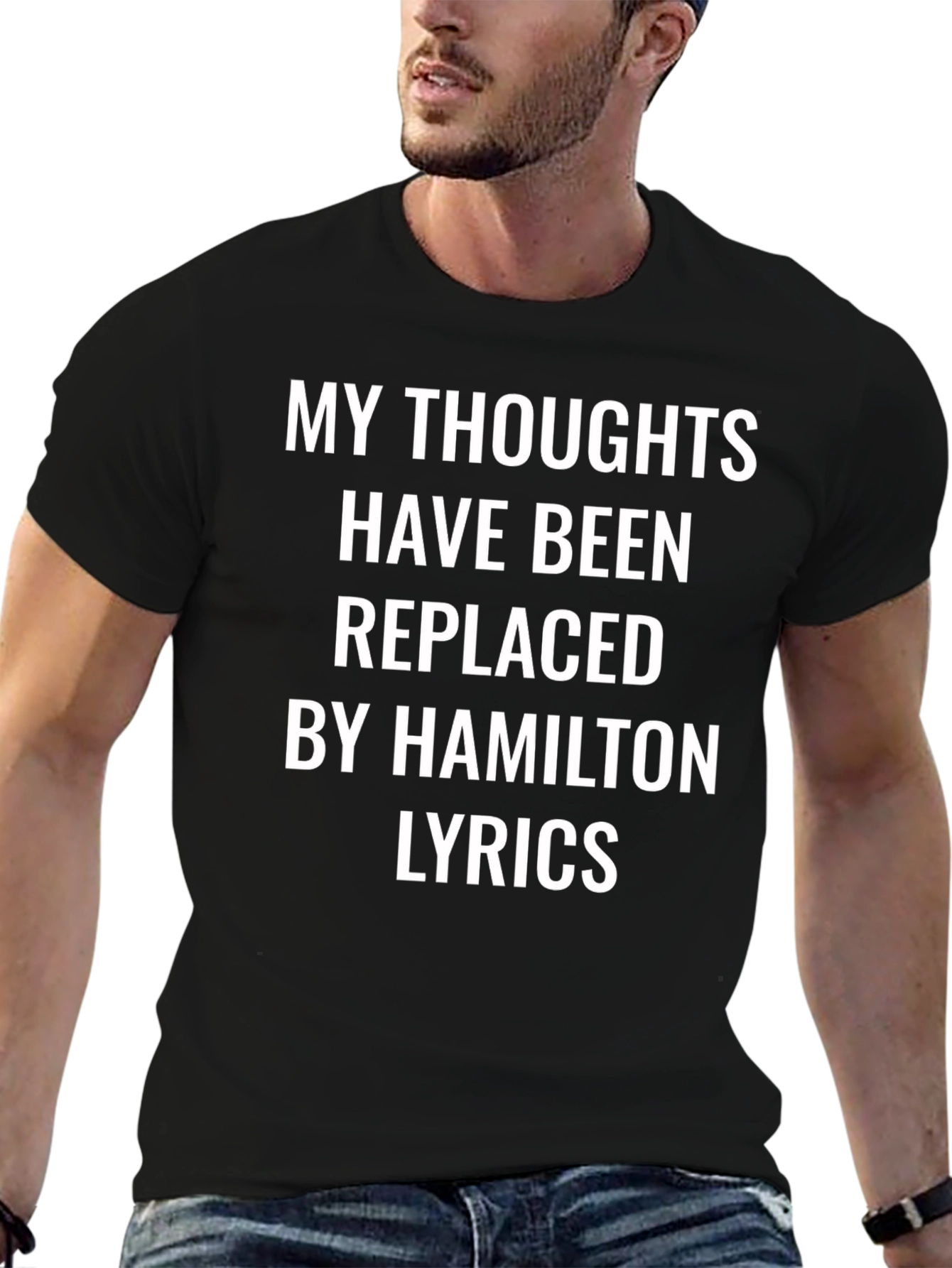 Hamilton Lyrics T-Shirt - Replaced Thoughts