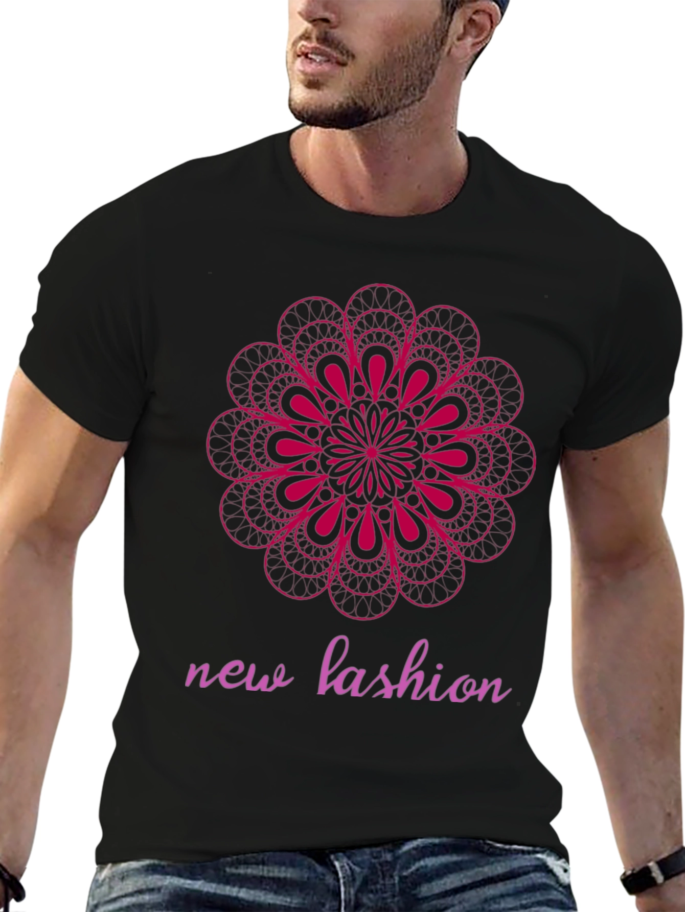 Geometric Mandala Graphic Tee - Modern Fashion Statement