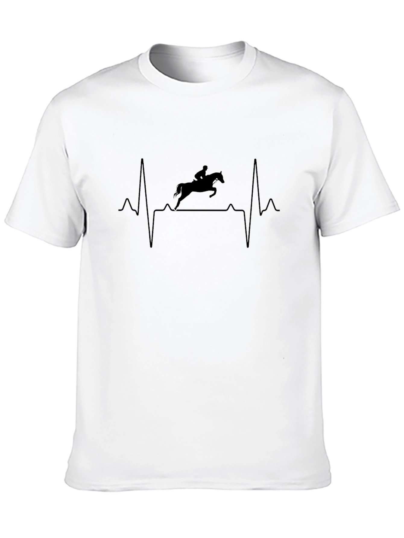 Equestrian Heartbeat T-Shirt - Horse Lover Tee
