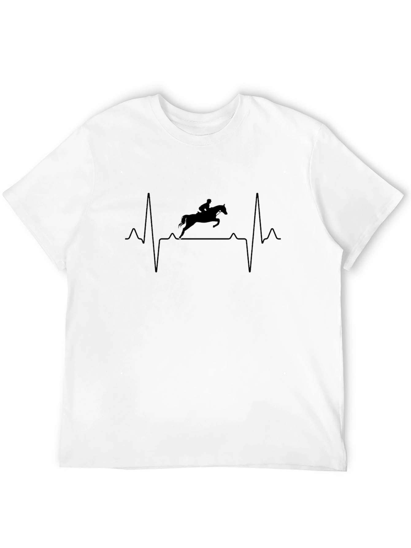 Equestrian Heartbeat T-Shirt - Horse Lover Tee