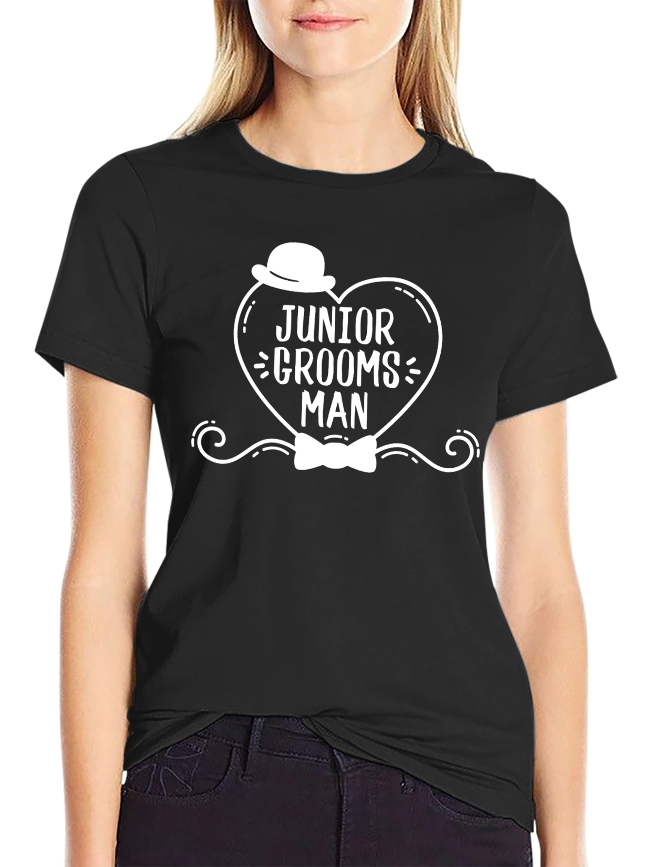 Junior Groomsman Black T-Shirt