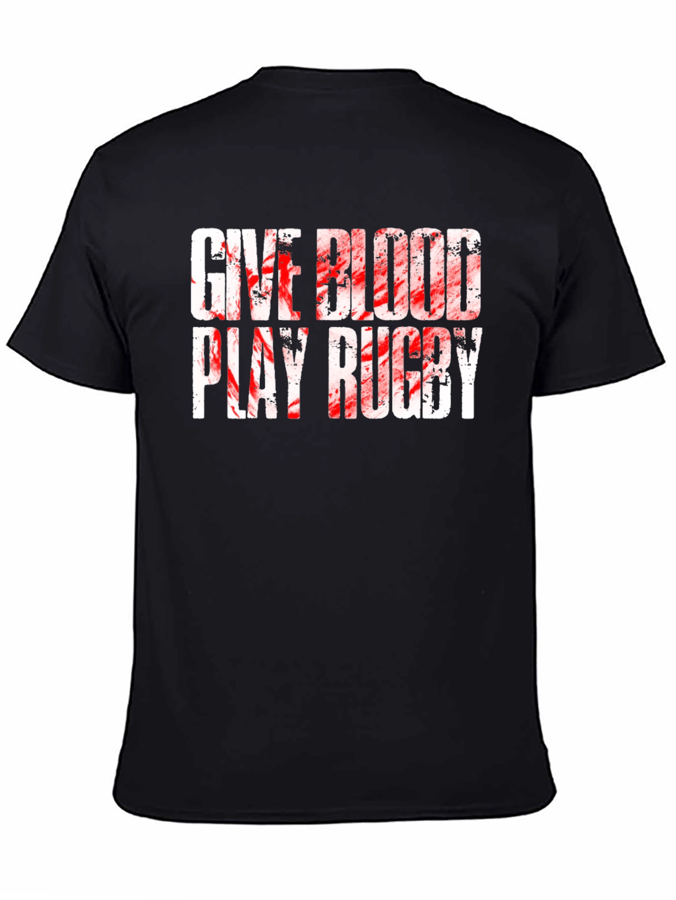 Give Blood Play Rugby Graphic T-Shirt