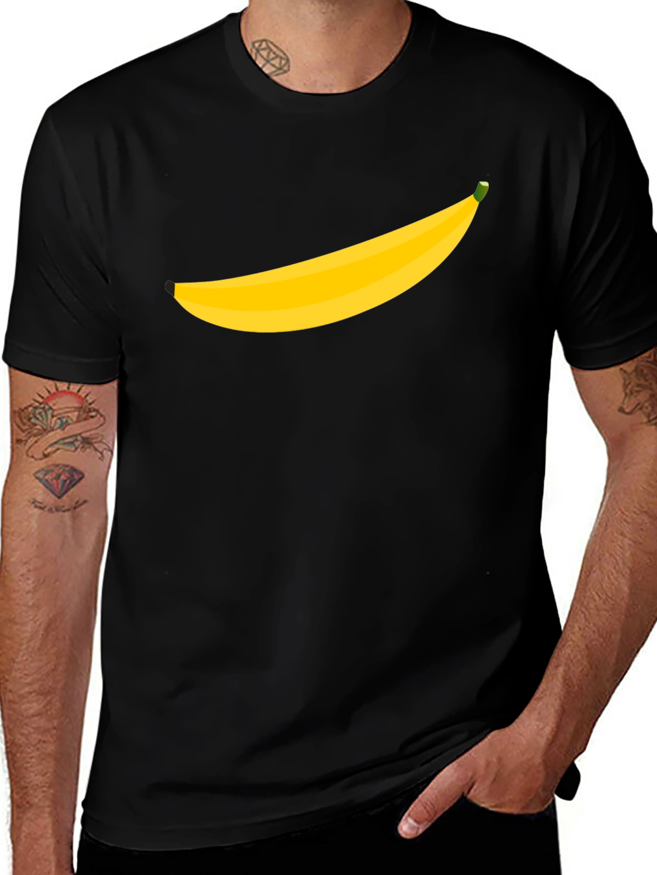 Banana Graphic Tee - Mens Black T-Shirt