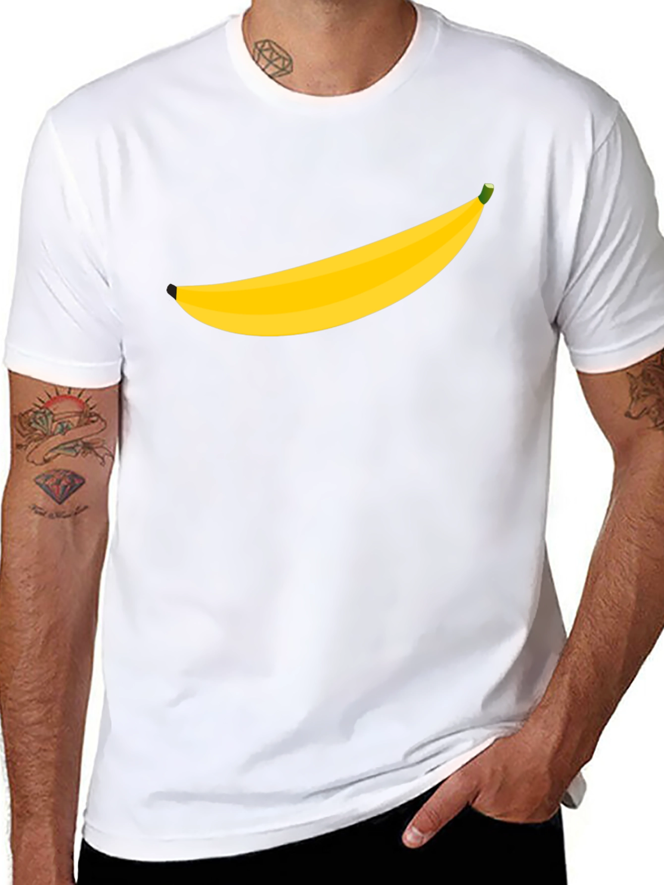 Banana Graphic Tee - Mens Black T-Shirt