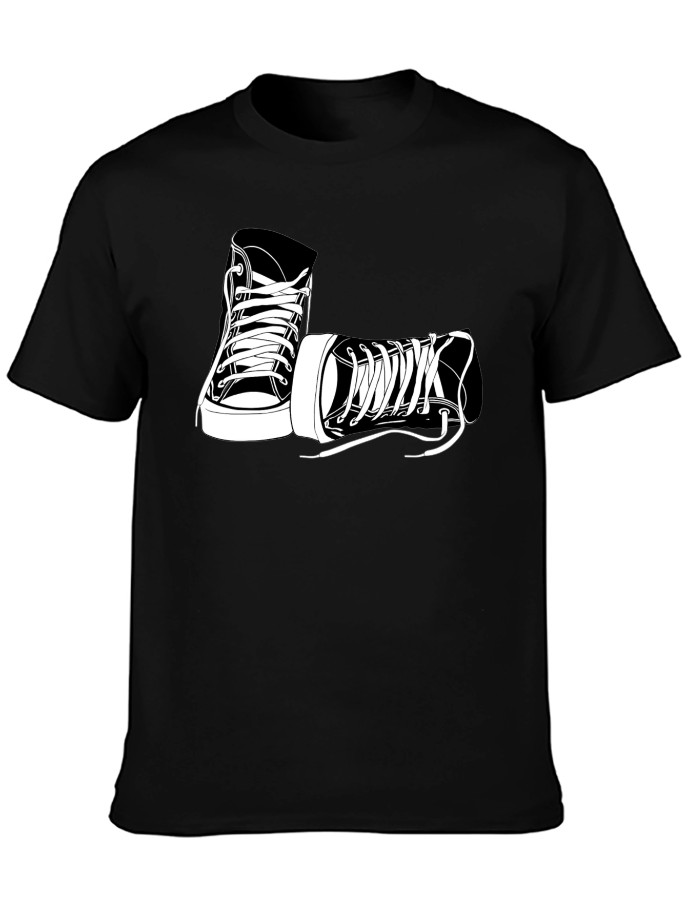 Cool Sneaker Graphic Tee - Black T-Shirt