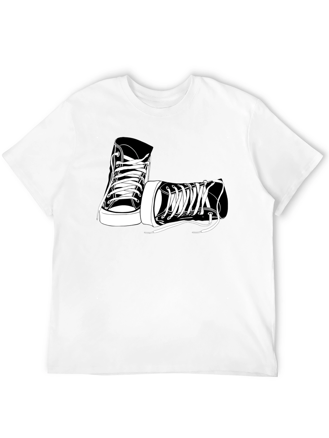 Cool Sneaker Graphic Tee - Black T-Shirt