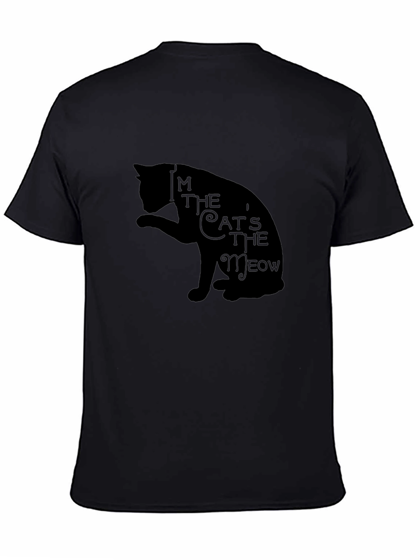 Im The Cats Meow Black Graphic T-Shirt